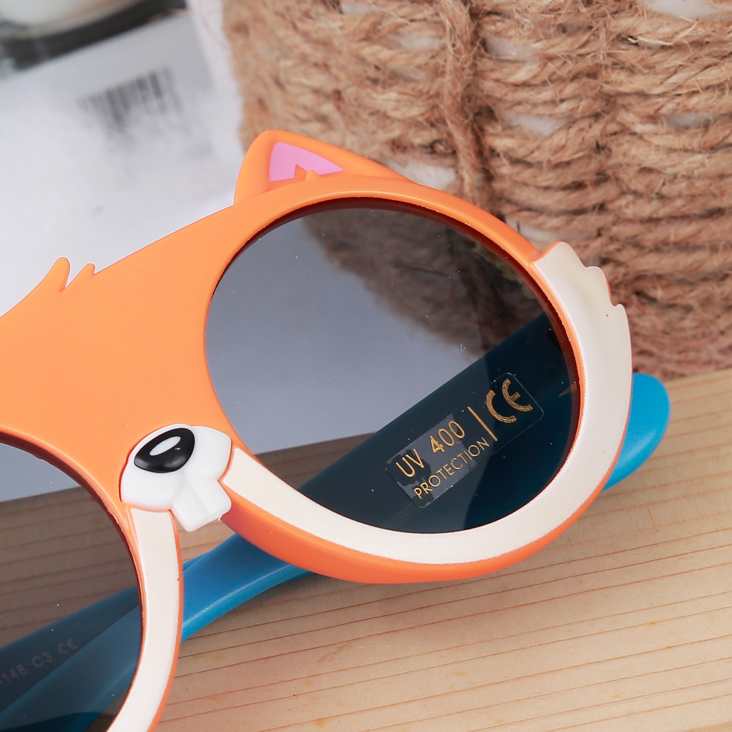 Kính thời trang gọng dẻo KidsPalza 2023 82011 C1 (Cam) hình 2