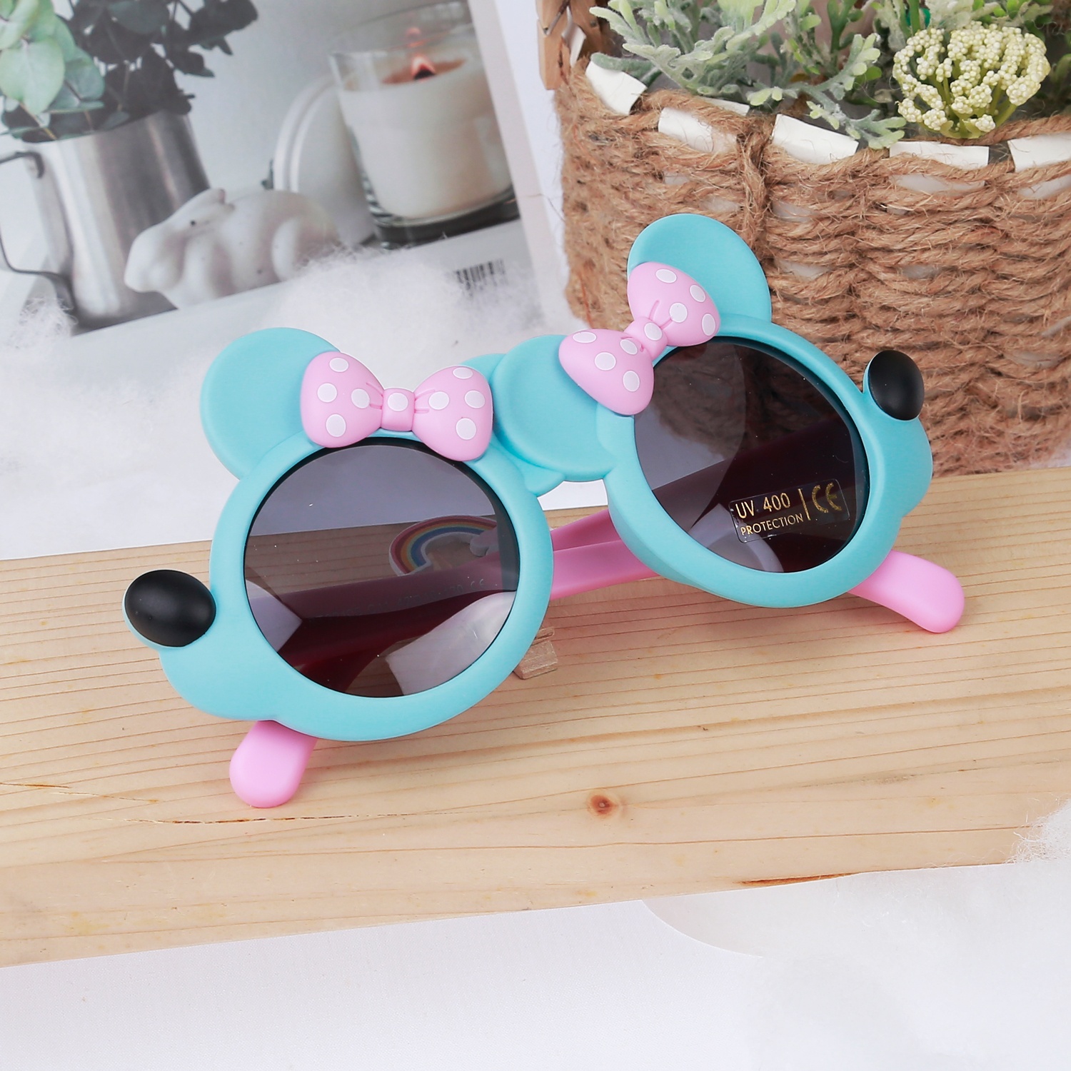 Kính thời trang gọng dẻo KidsPlaza 2023 22105 C11 xanh hình 1