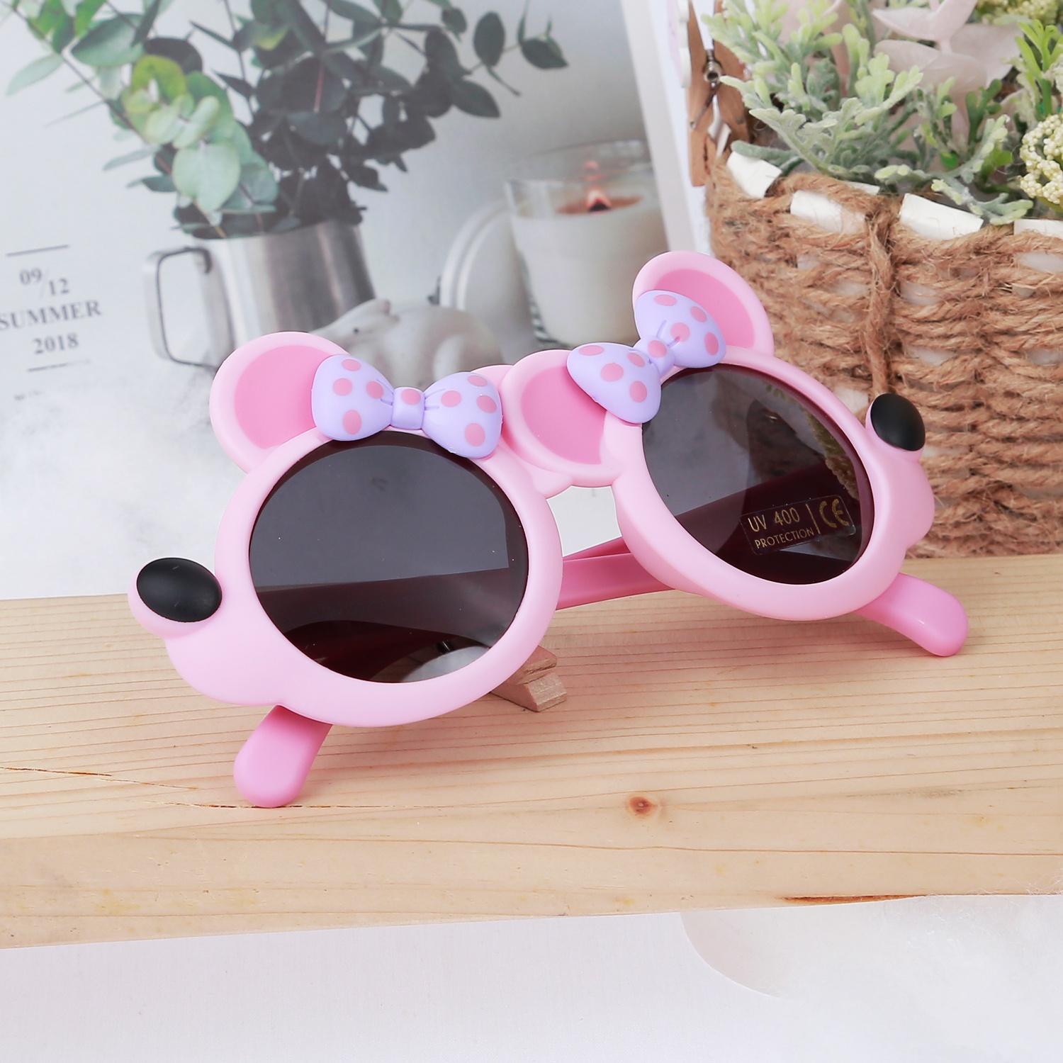 Kính thời trang gọng dẻo KidsPlaza 2023 22105 C6 hồng hình 1