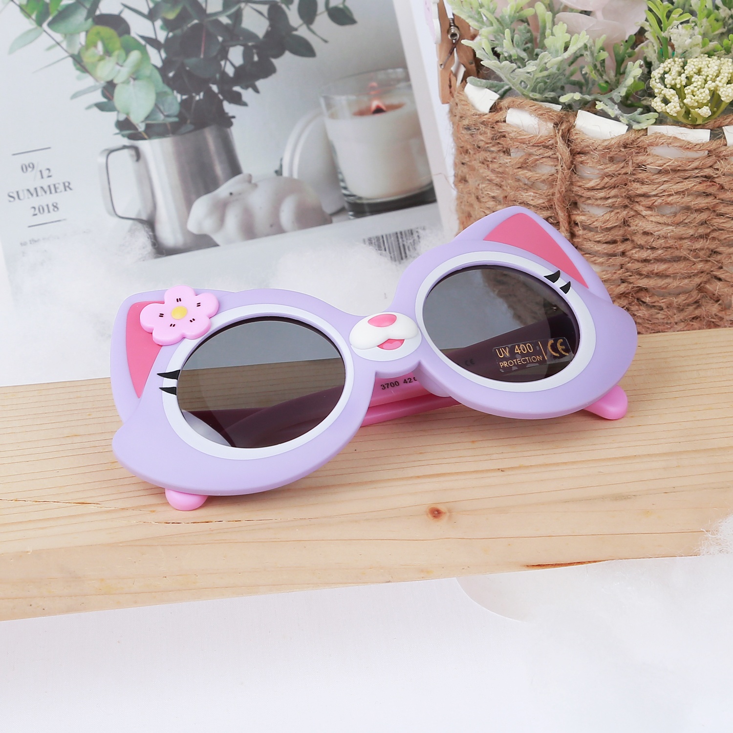 Kính thời trang gọng dẻo KidsPlaza 2023 3700 C4 (Tím) hình 1