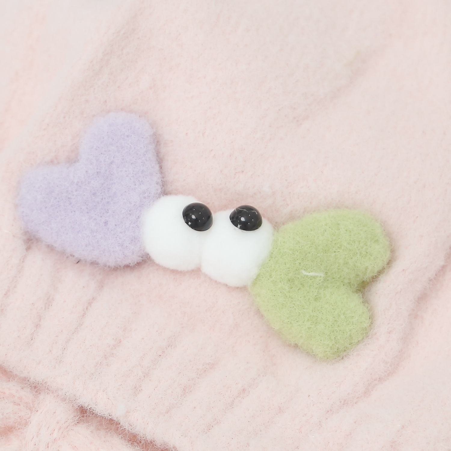 Mũ hai tai dài buộc dây cho bé 24K-B05 (Hồng) hình 3