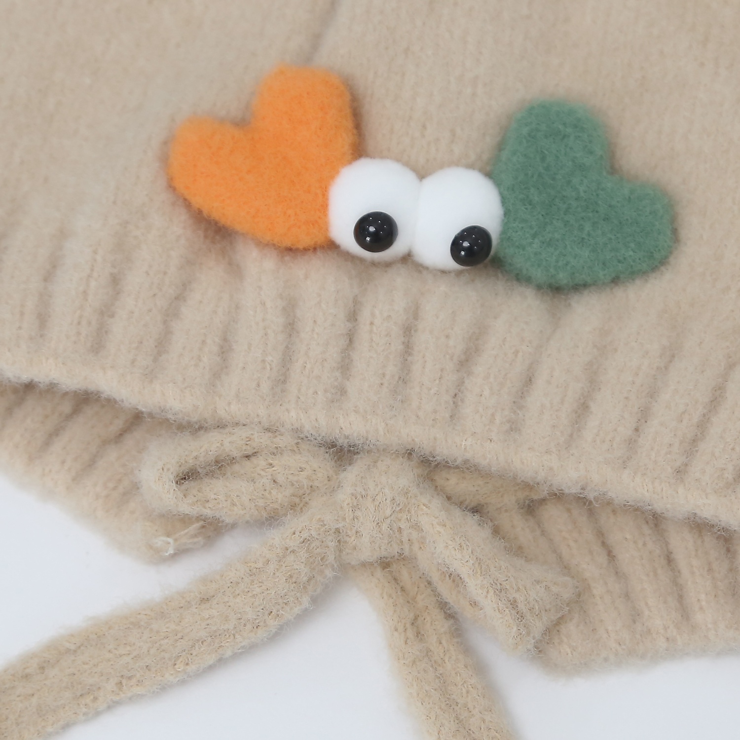 Mũ hai tai dài buộc dây cho bé 24K-B05 (Nâu) hình 3