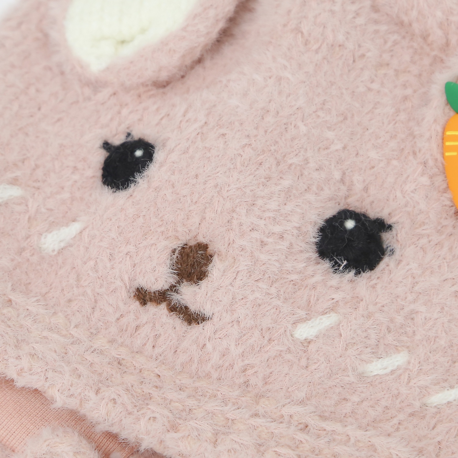 Mũ len 2 tai thêu mắt hươu cho bé 24K-B06 (Hồng) hình 2