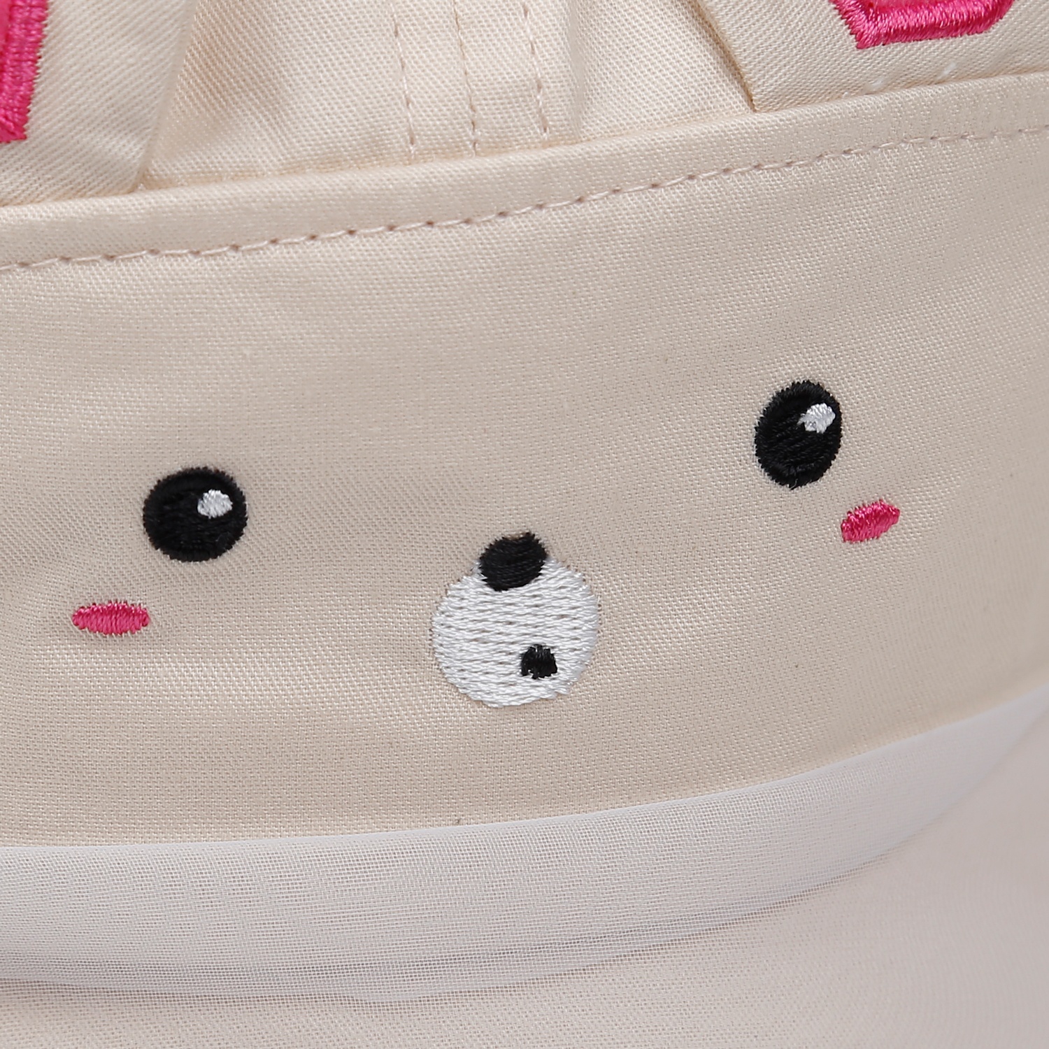 Mũ lưỡi trai phủ voan KidsPlaza in gấu DN23 (Be) hình 3