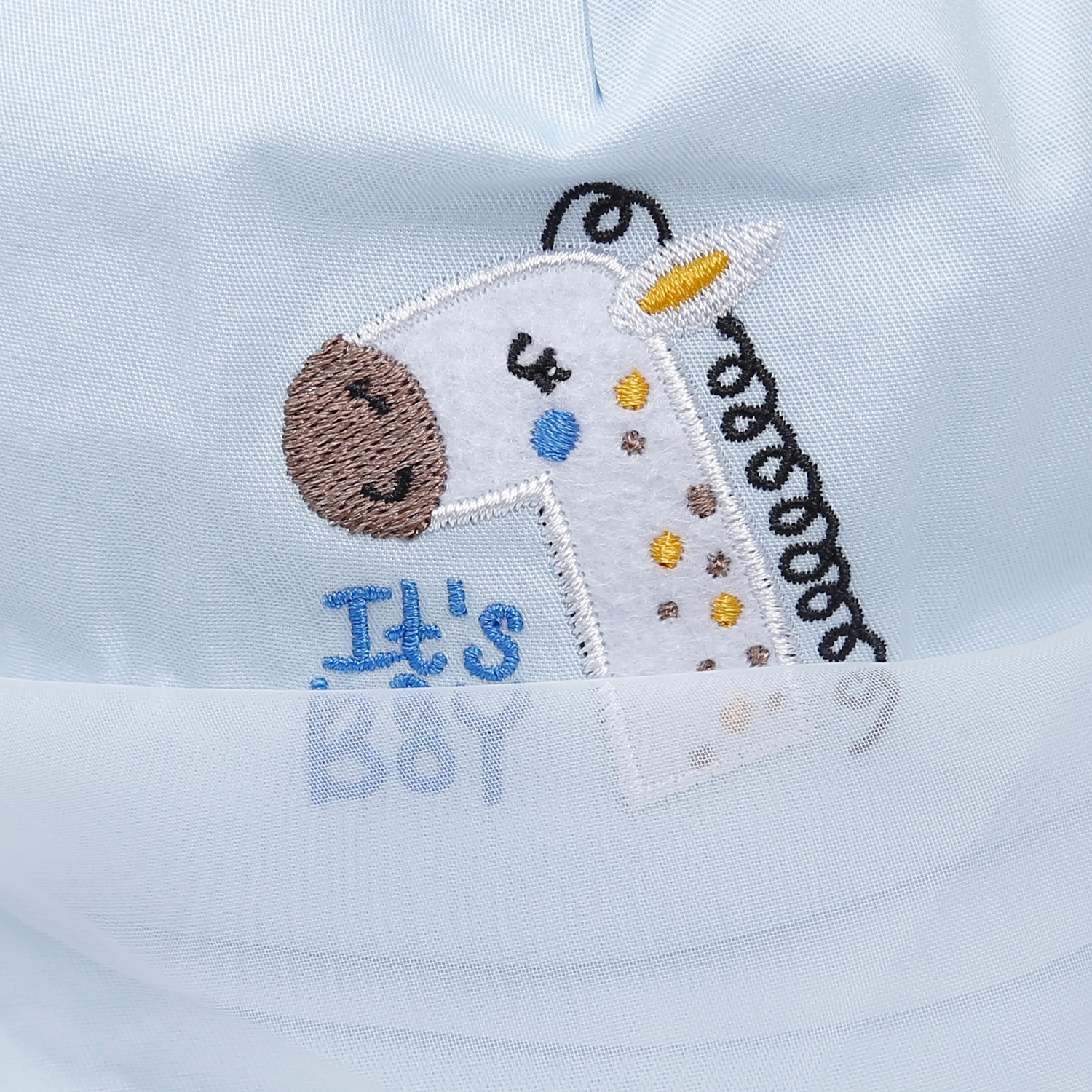 Mũ lưỡi trai phủ voan KidsPlaza thêu hươu DN23 (Xanh)