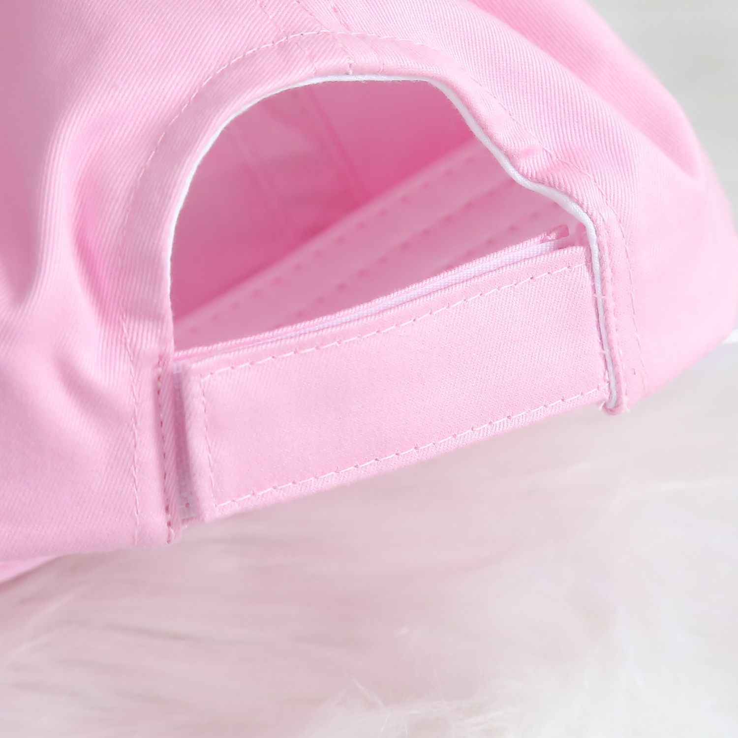 Mũ lưỡi trai phủ voan KidsPlaza thêu thỏ DN24H (Hồng) hình 4