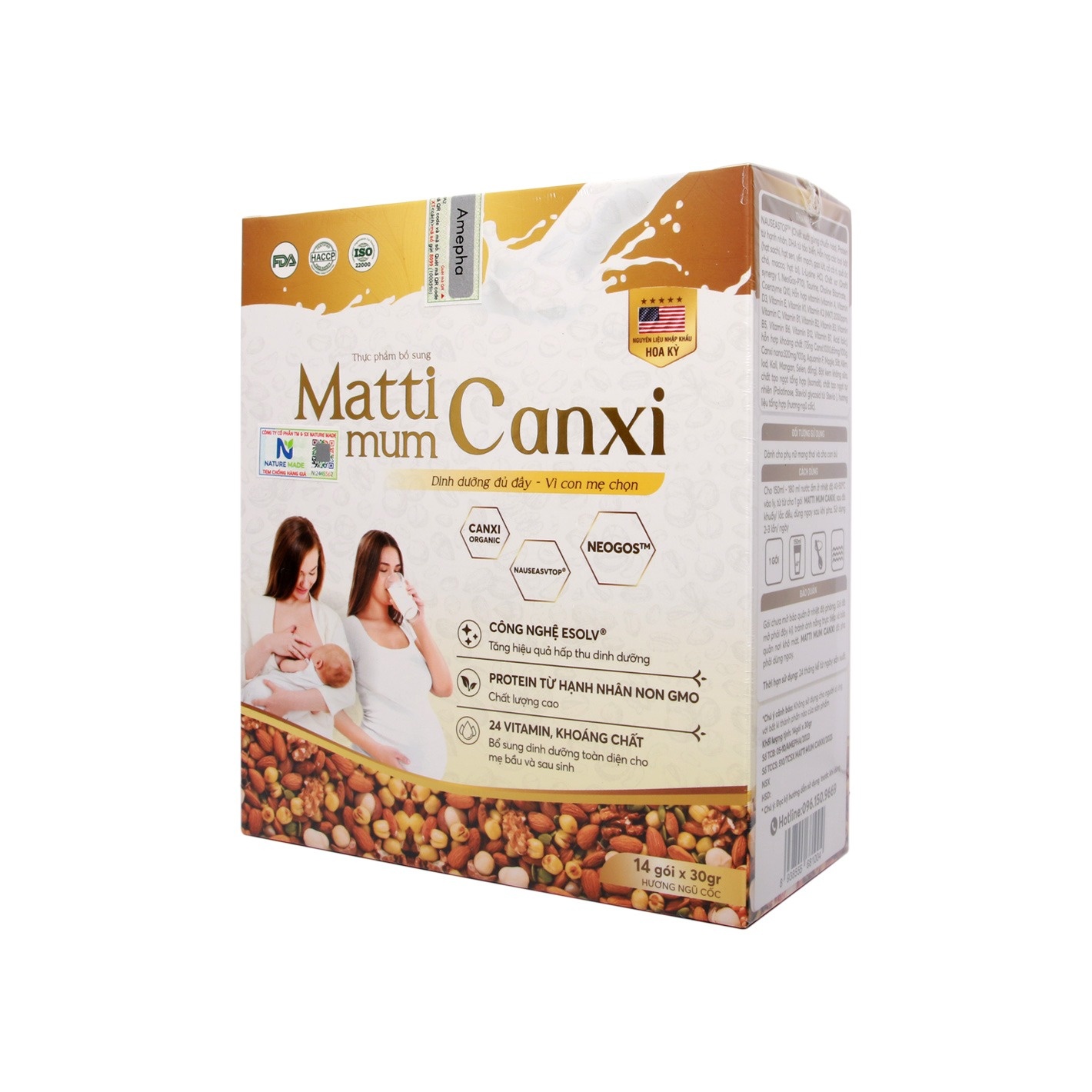 Sữa hạt MattiMum Canxi mẹ bầu & sau sinh