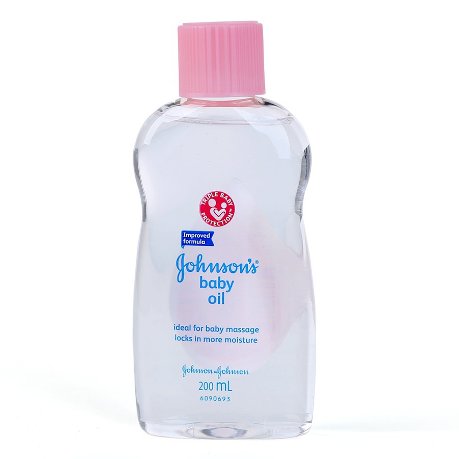 Dầu Massage và dưỡng ẩm Johnsons baby oil cho bé 0M+ (200ml)  hình 1