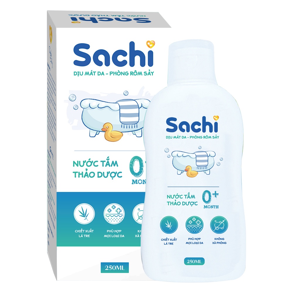 Nước tắm thảo dược Sachi 250ml hình 1