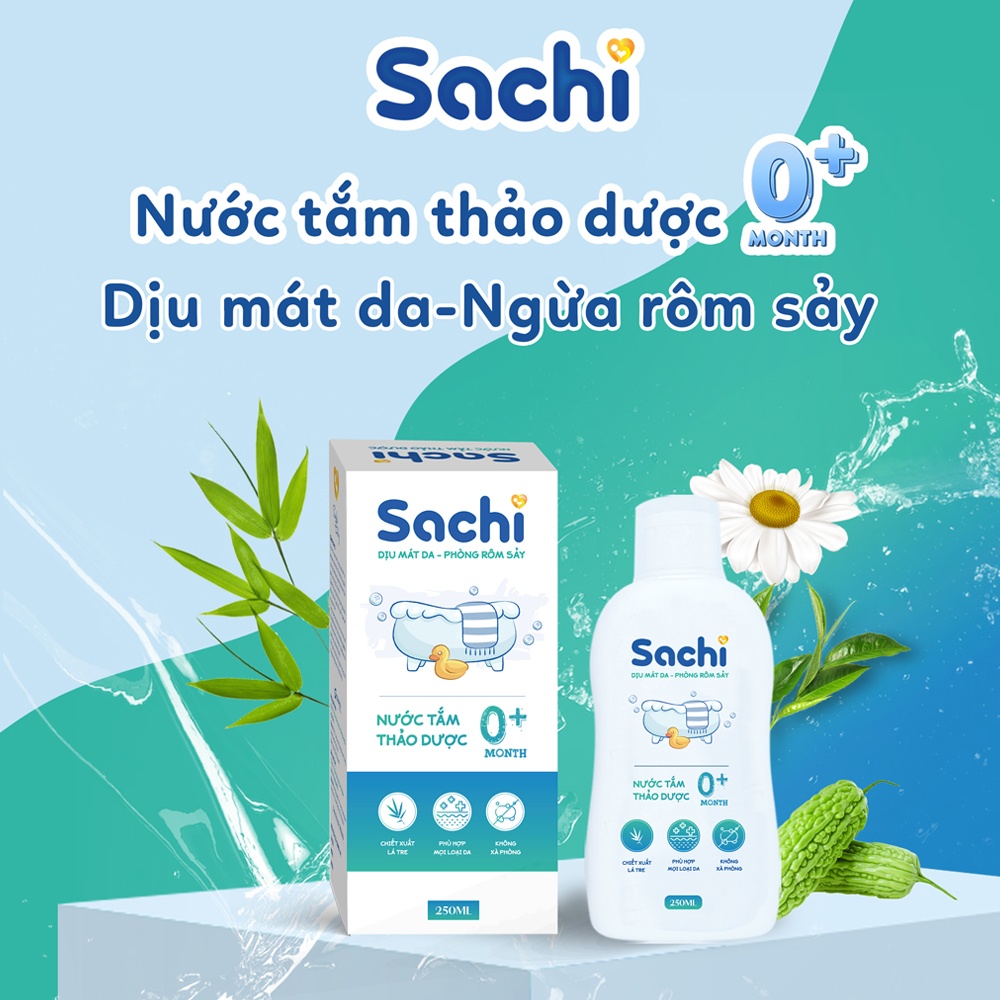 Nước tắm thảo dược Sachi 250ml hình 3