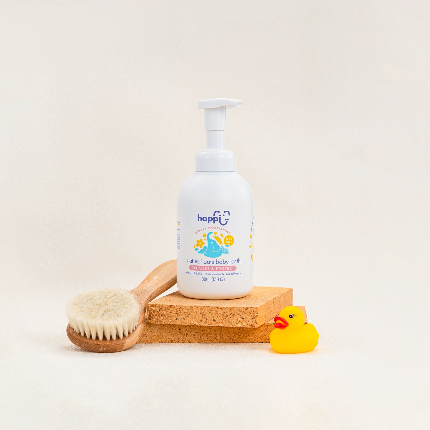 Sữa tắm gội dưỡng ẩm Hoppi yến mạch tạo bọt 500ml hình 3