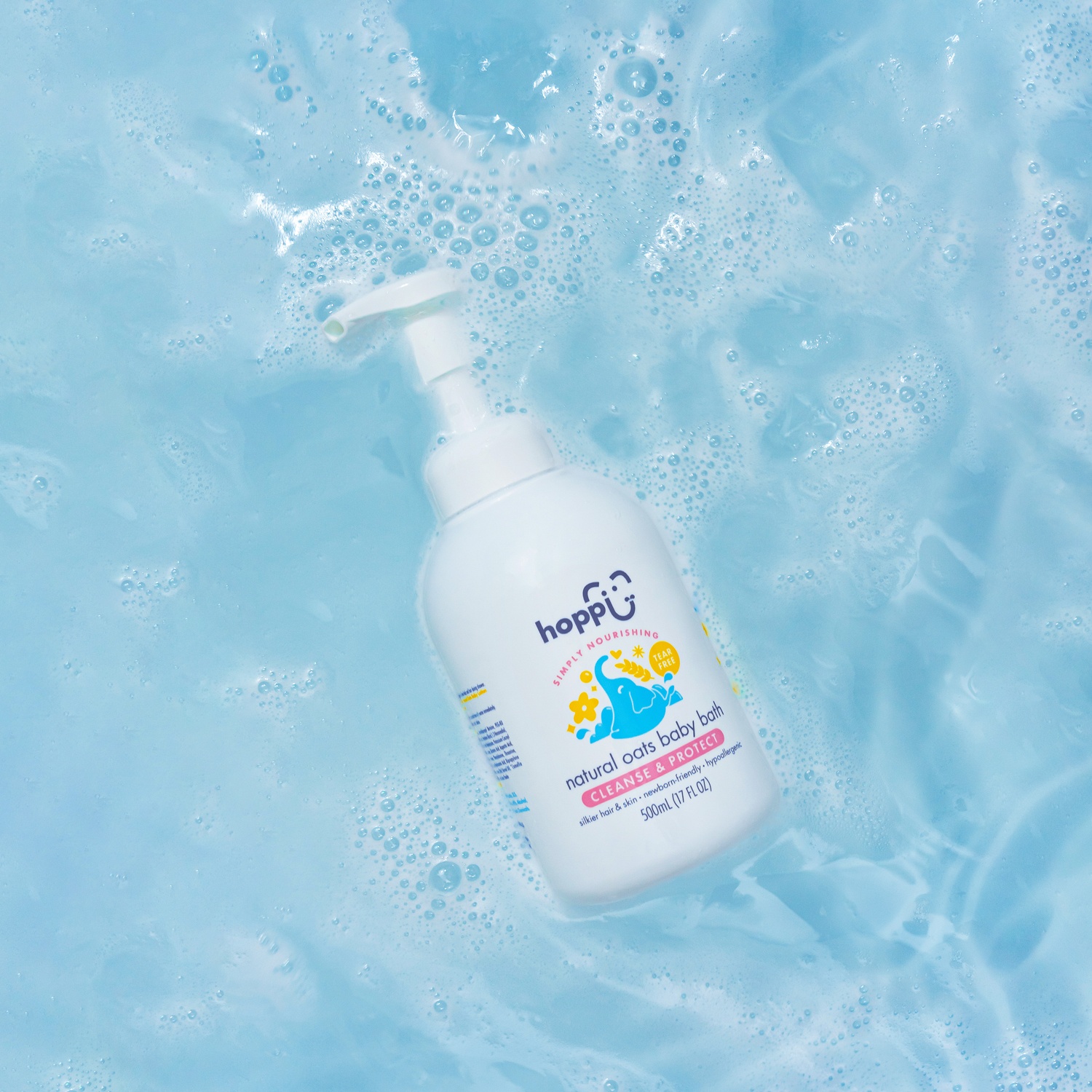 Sữa tắm gội dưỡng ẩm Hoppi yến mạch tạo bọt 500ml hình 2