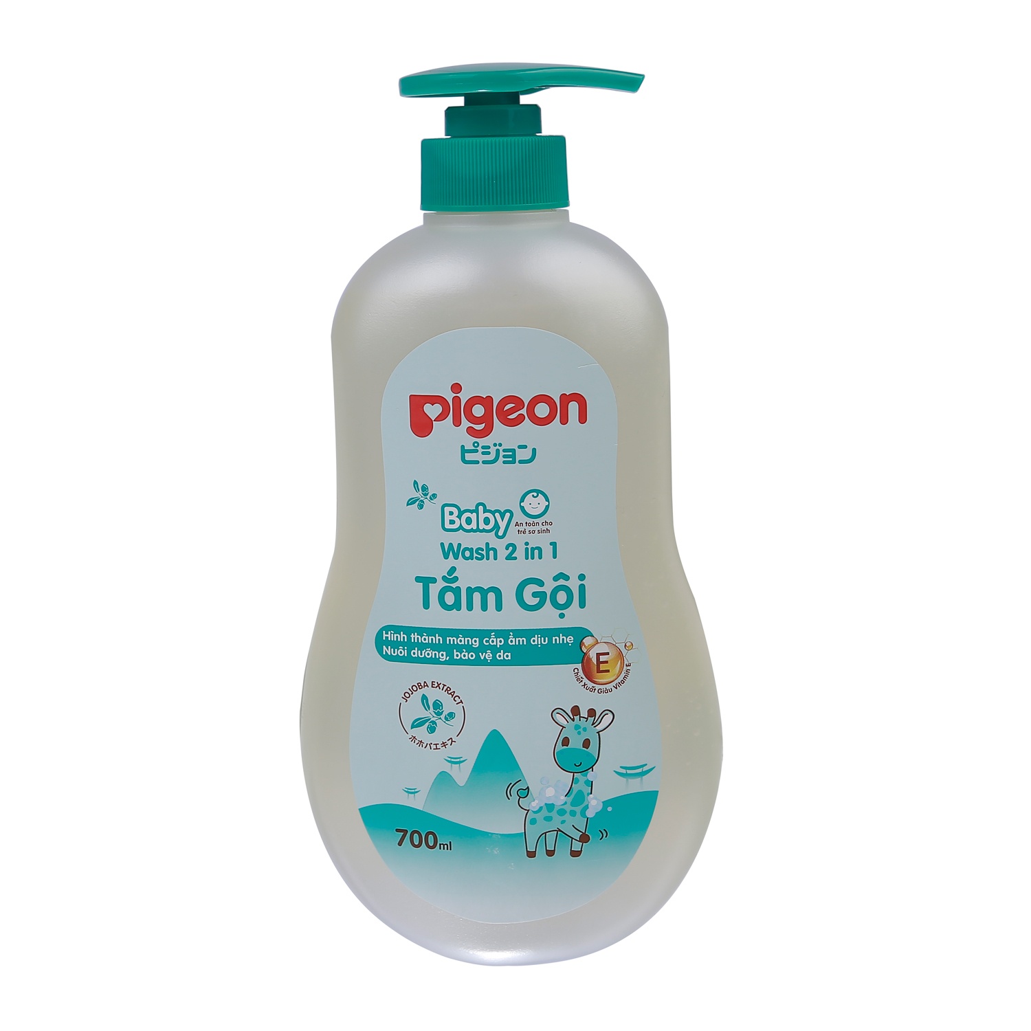 Tắm gội 2 trong 1 700ml Pigeon New hình 1