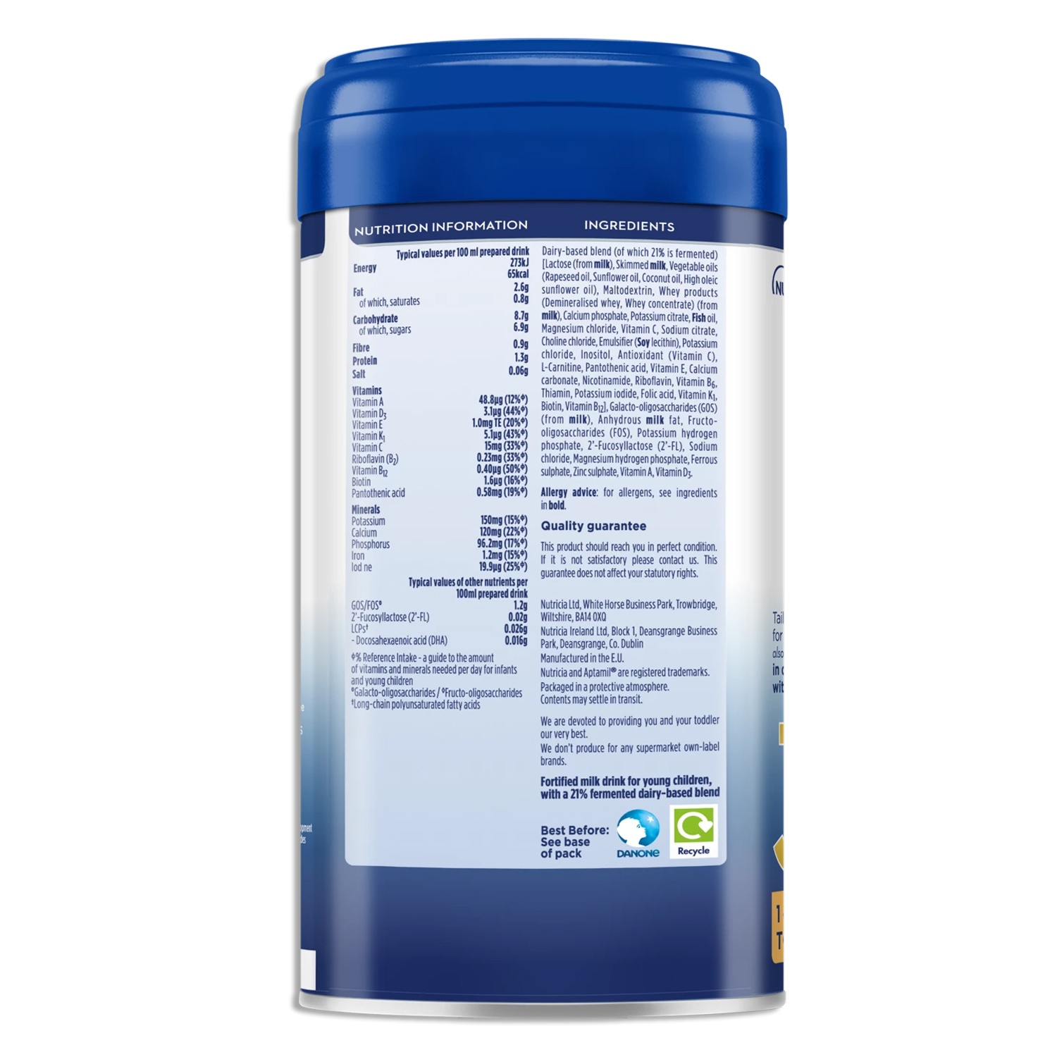 Sữa Aptamil Advanced số 3 800g của Anh cho trẻ từ 1 tuổi trở lên (Hàng Air) hình 2