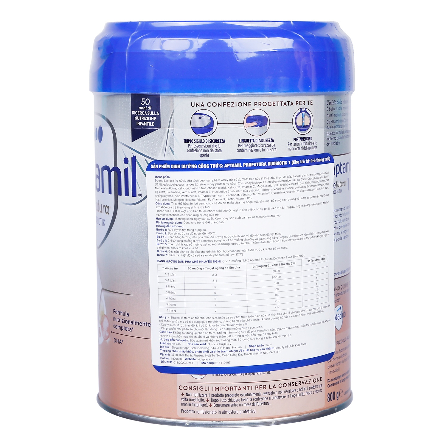 Sữa Aptamil Profutura Duobiotik số 1 800g ( 0 - 6 tháng) hình 4