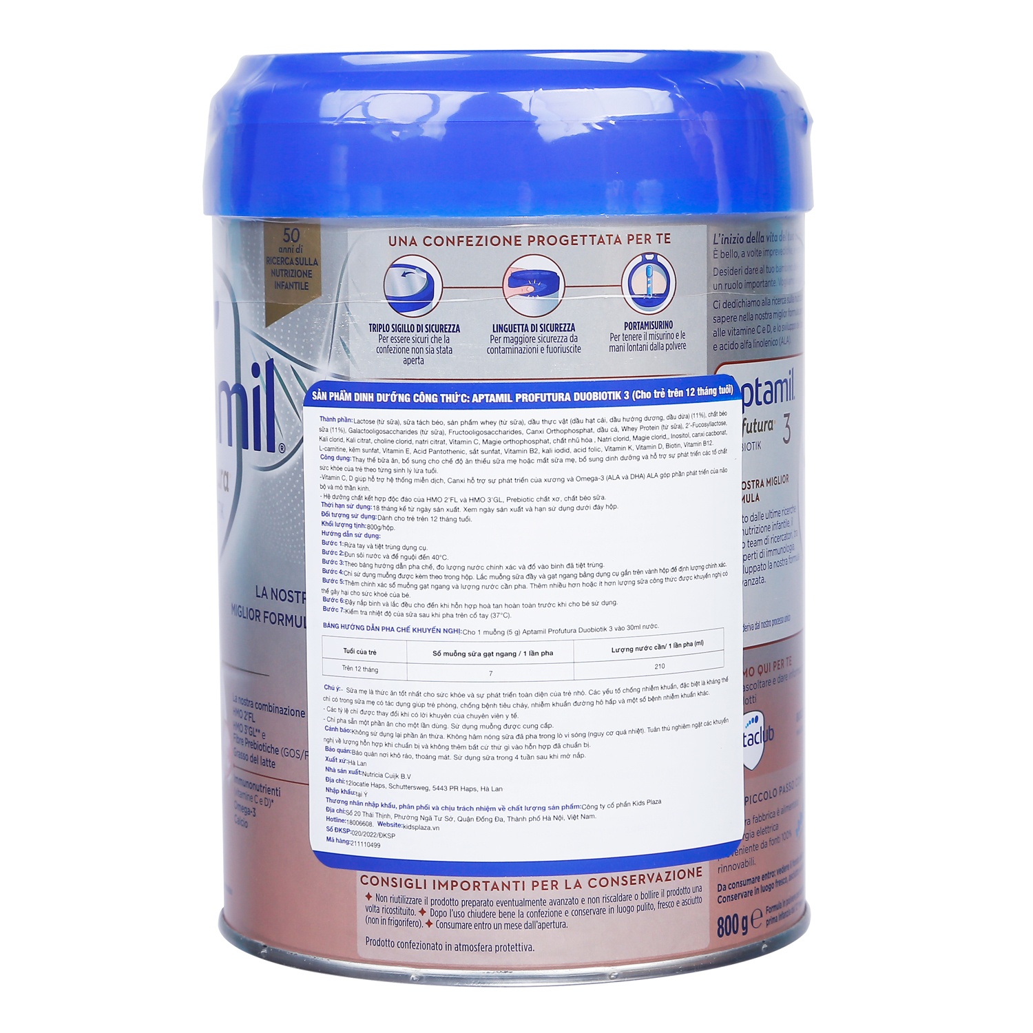 Sữa Aptamil Profutura Duobiotik số 3 800g ( bé >12 tháng) hình 4