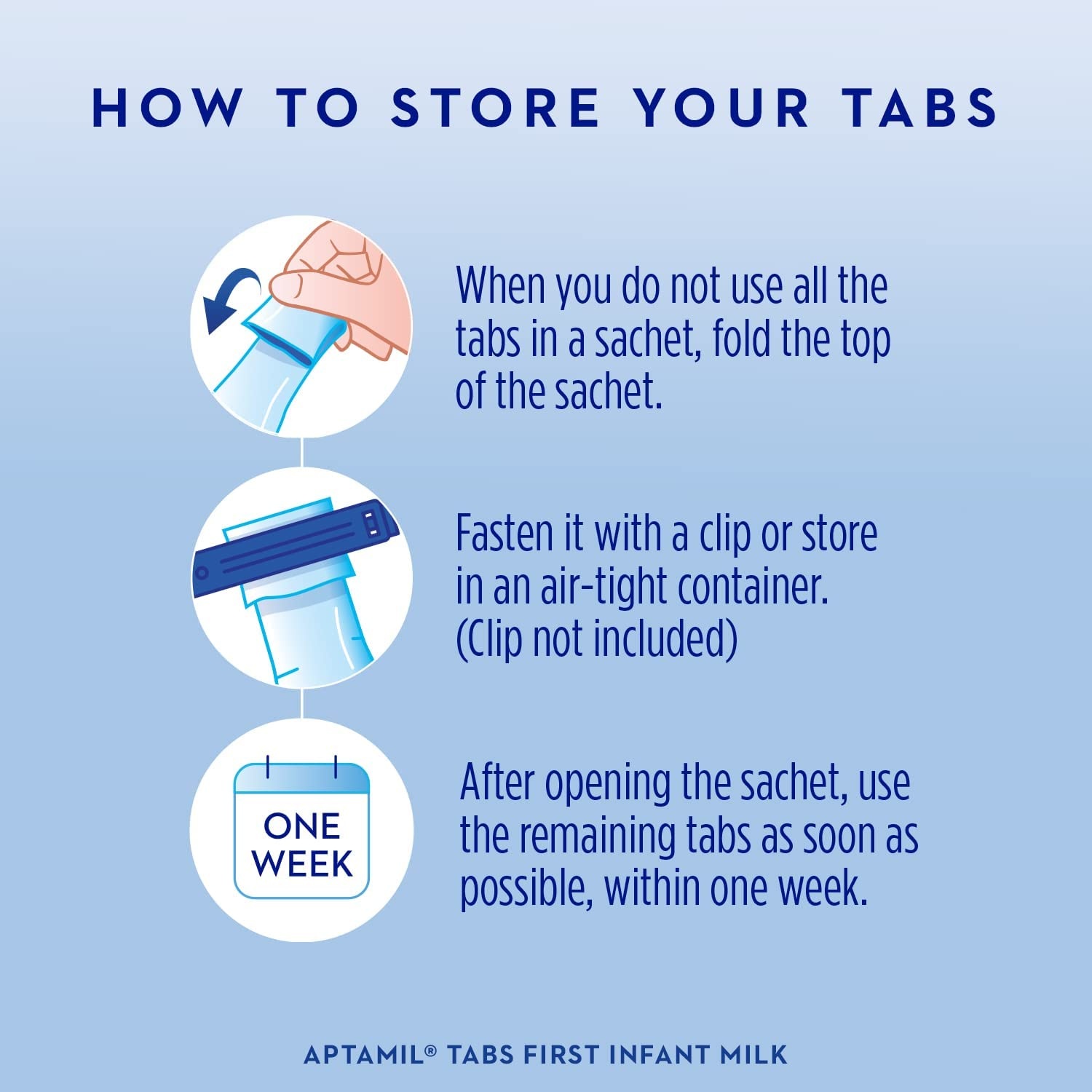 Sữa Aptamil thanh Pre Measured Tabs số 1 hình 7