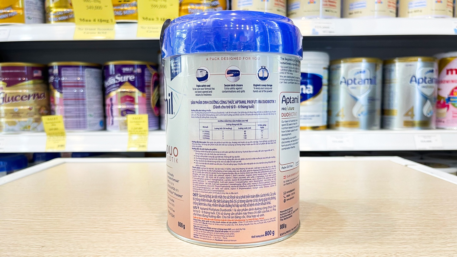 Sữa Aptamil Hà Lan Profutura Duobiotik 1 800g hình 4