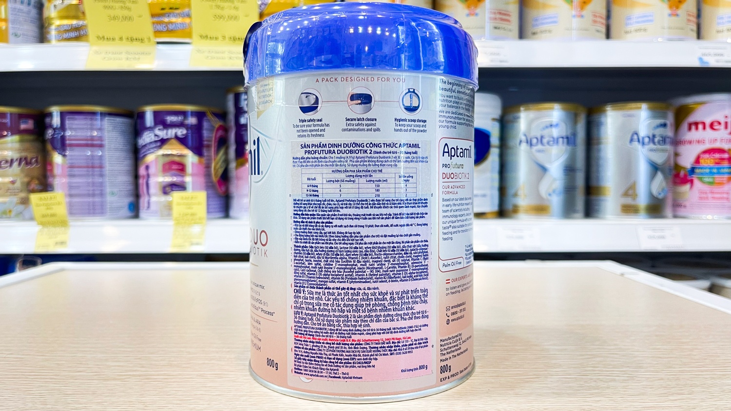 Sữa Aptamil Hà Lan Profutura Duobiotik 2 800g hình 4