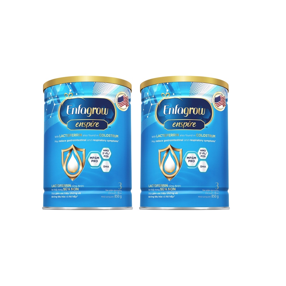Sữa Enfagrow Enspire số 3 (850g) cho bé từ 2-6 tuổi