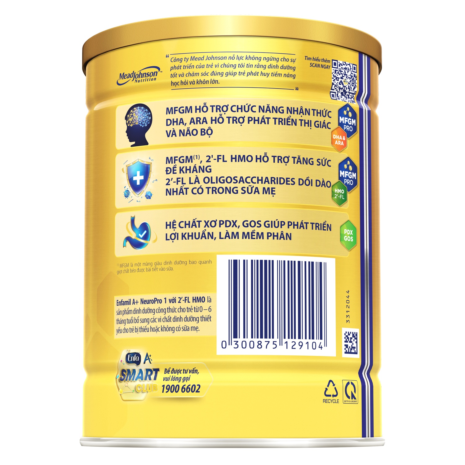 Cách pha sữa Enfamil số 1 cho bé từ 0-6 tháng