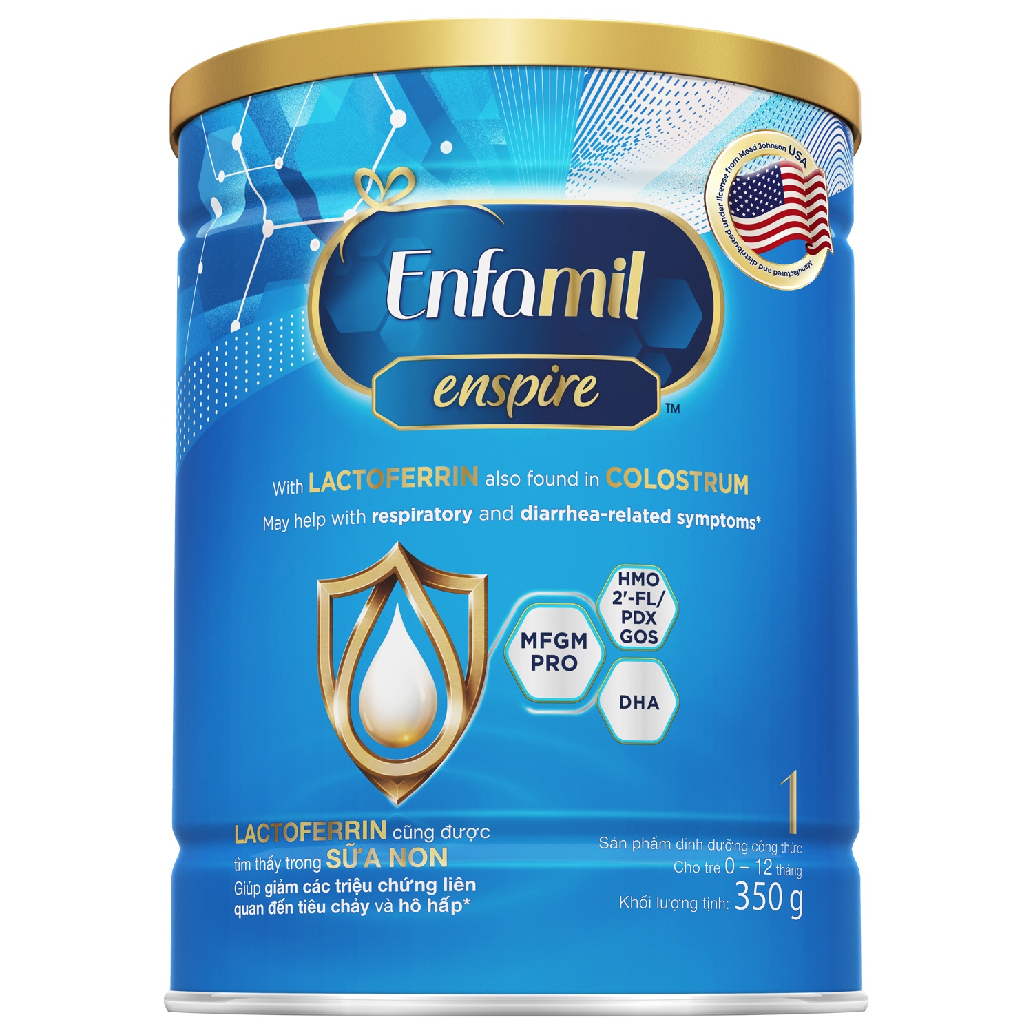 Sữa Enfamil Enspire số 1 350g được bổ sung dưỡng chất vàng