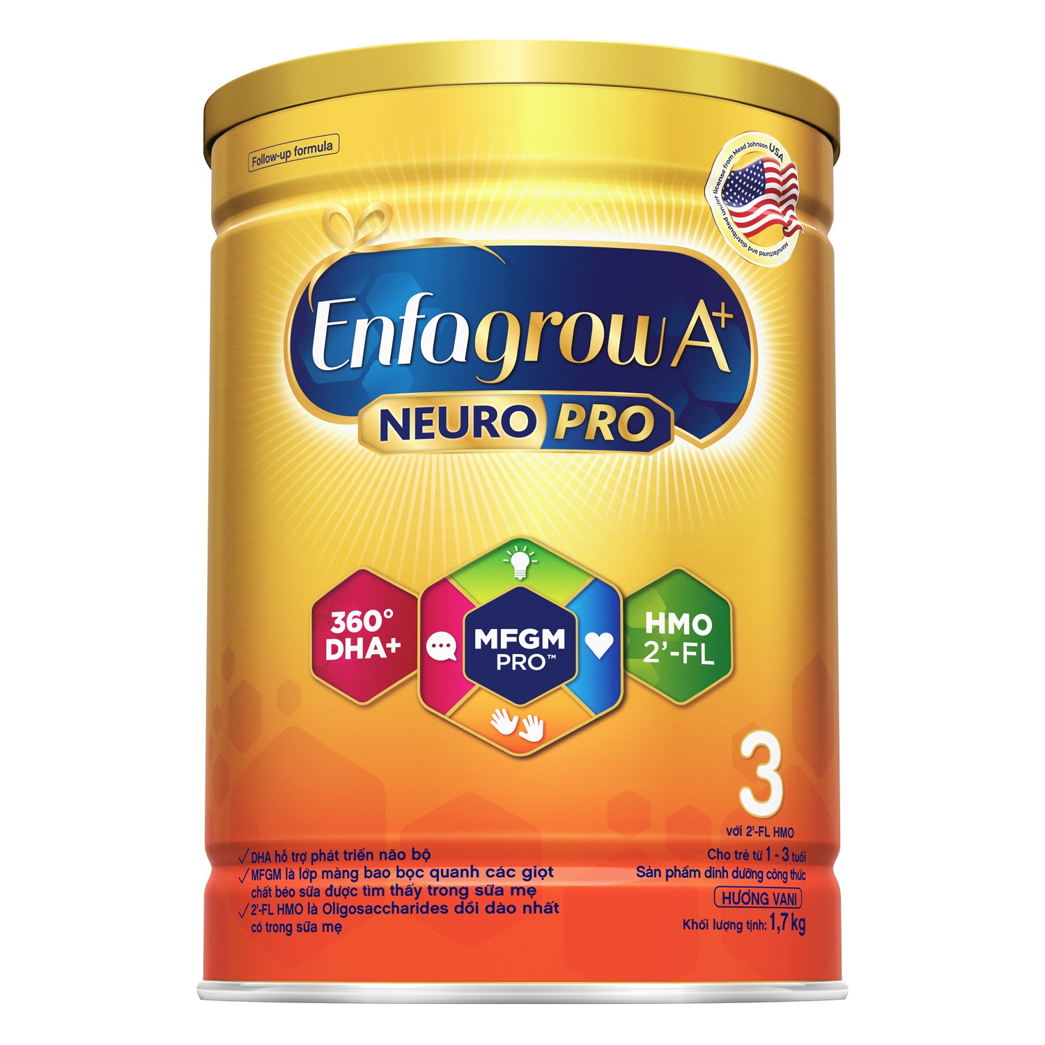 Sữa Enfagrow A+ NeuroPro 3 (1,7kg) cho bé từ 1-3 tuổi - New hình 1