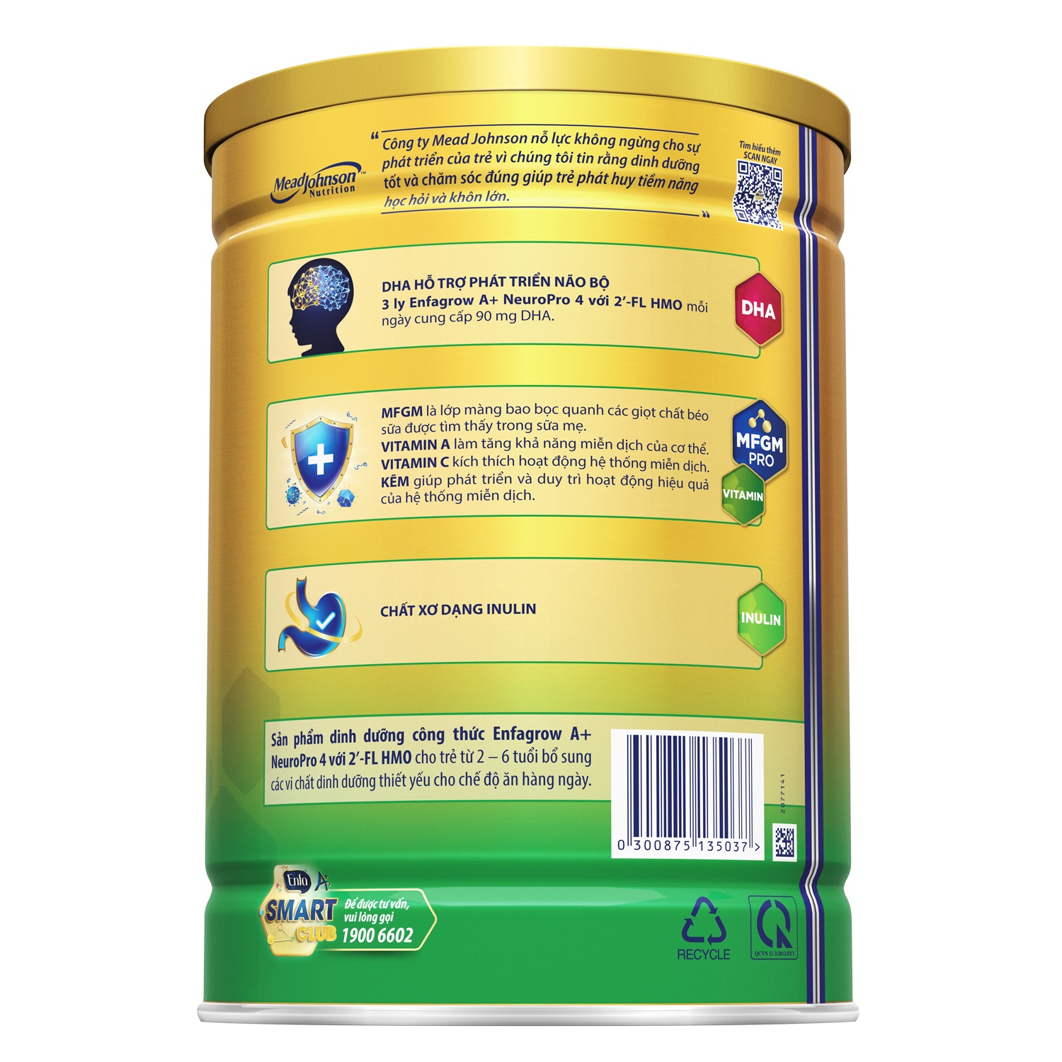 Sữa Enfagrow A+ NeuroPro 4 (1,7kg) 2Flex cho bé từ 2-6 tuổi - New hình 3