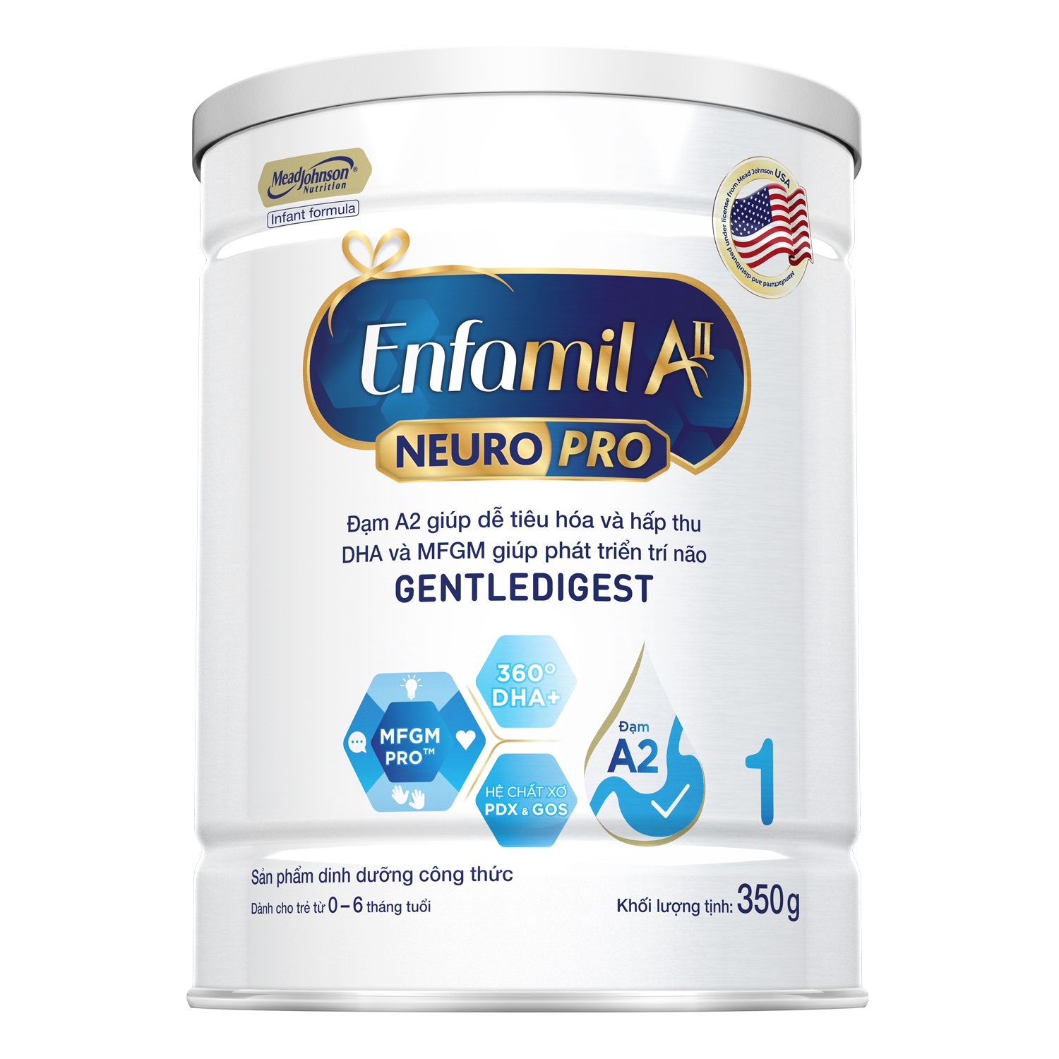 Sữa Enfamil A2 Neuropro 1 350g dành cho trẻ từ 0-6 tháng hình 1