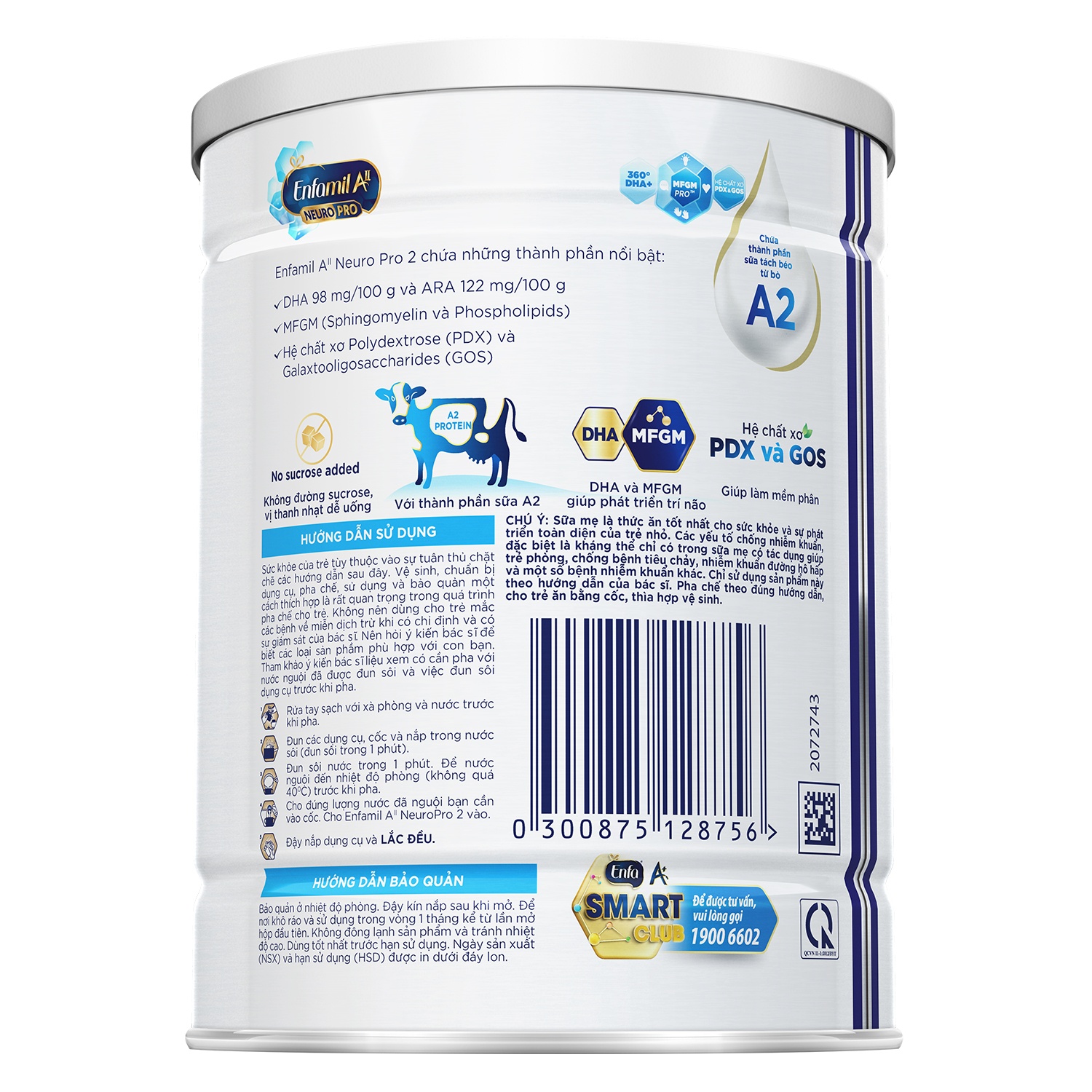 Sữa Enfamil A2 Neuropro 2 350g dành cho bé từ 6-12 tháng