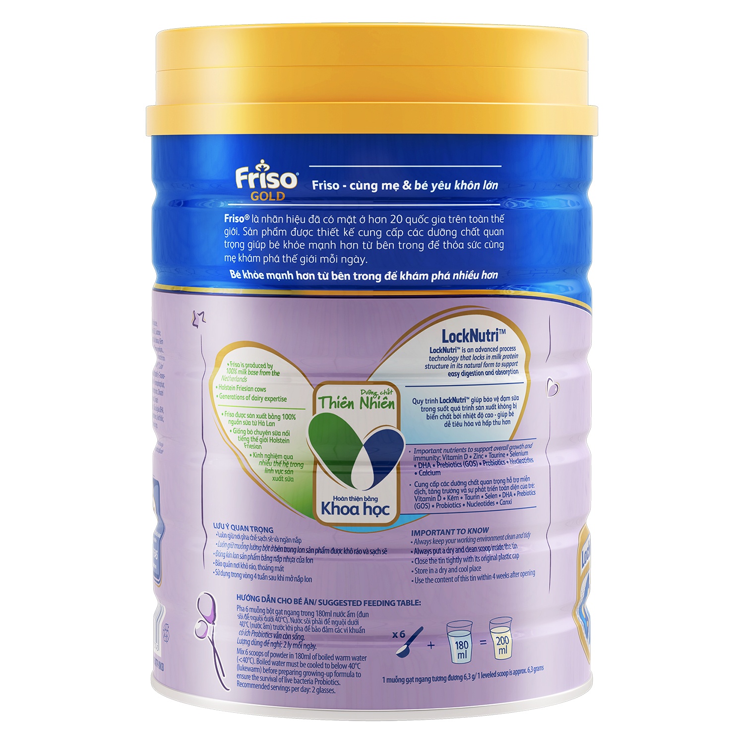 Sữa bột Friso Gold số 5 (900g) hình 3