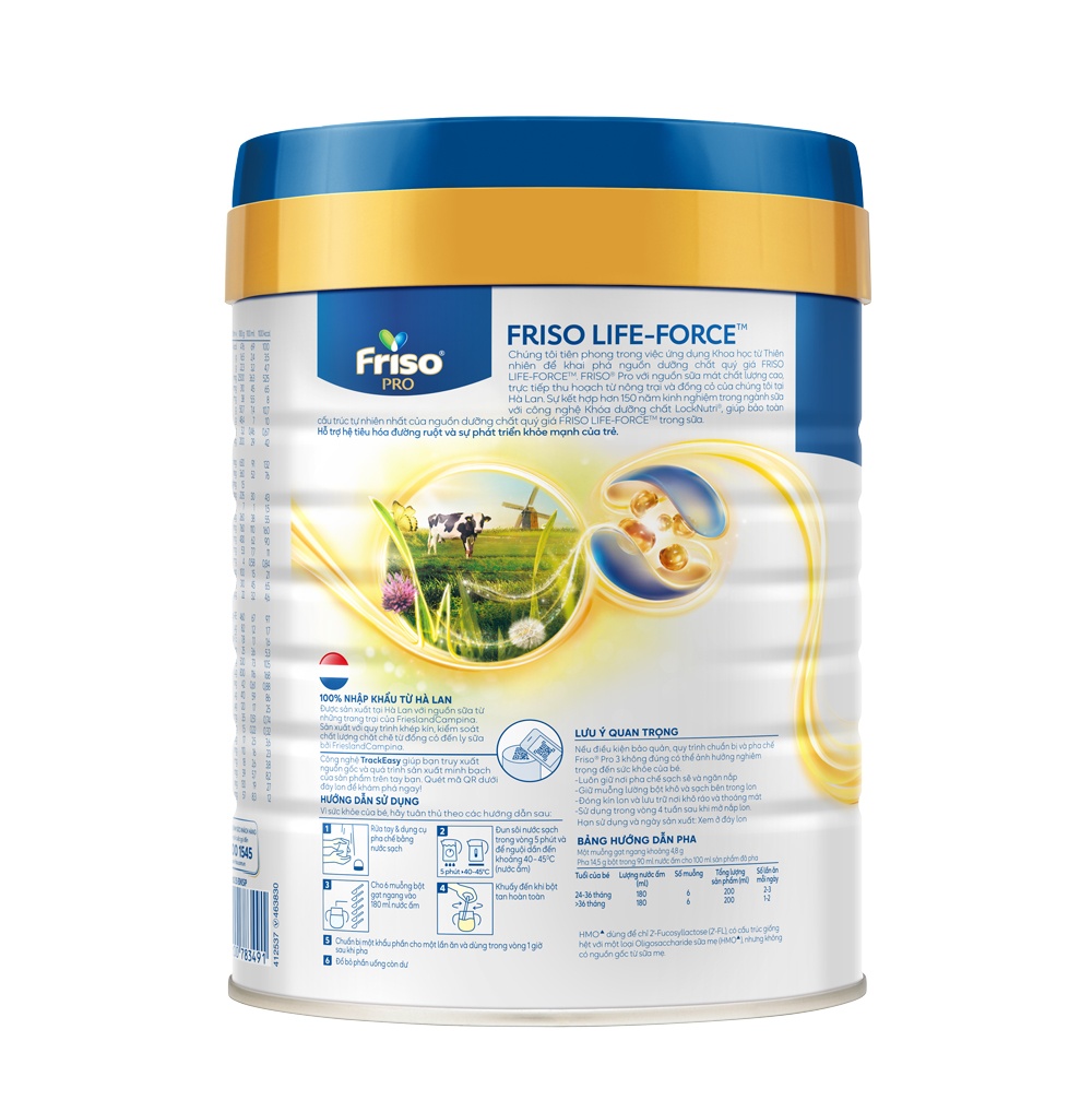 Sữa bột Friso Pro số 3 800g (2Y+) hình 3