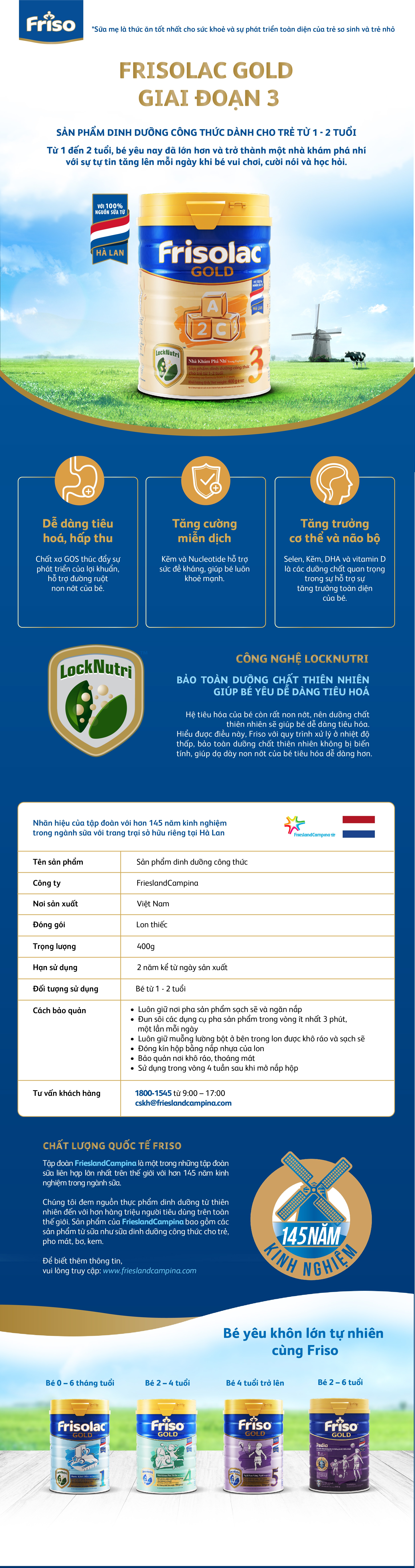 Sữa Frisolac Gold 3 400g cho bé 1-2 tuổi hình 4