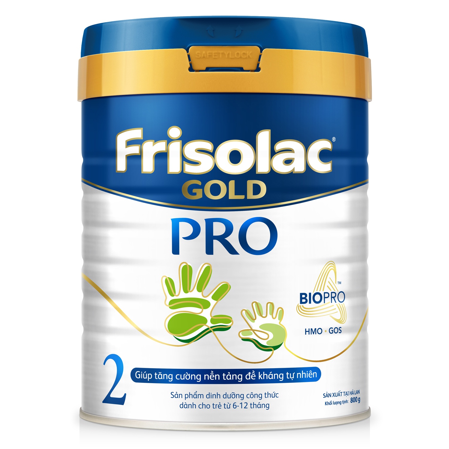 Sữa Frisolac Gold Pro số 2 800g cho bé 6M-12M hình 1