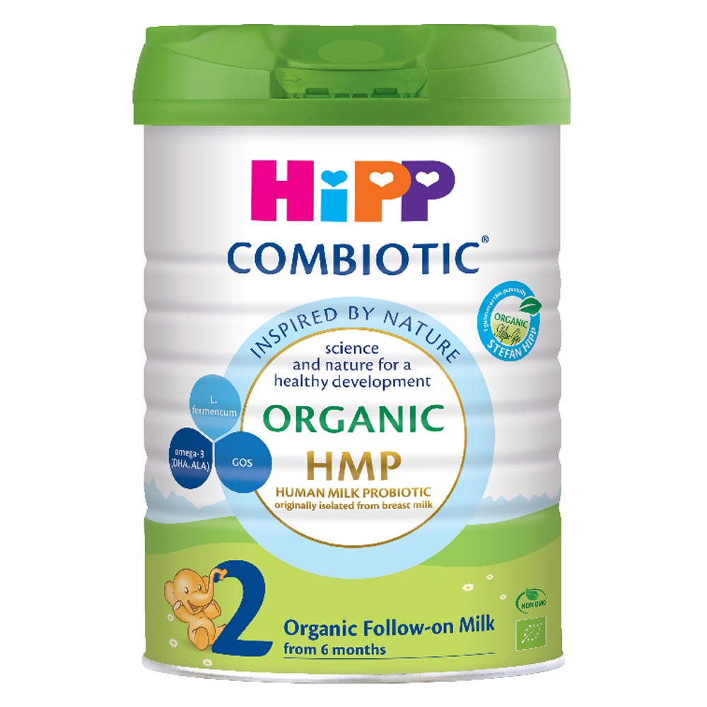 Sữa Hipp Organic Combiotic HMP số 2 800gr cho bé từ 6-12 tháng bao bì mới