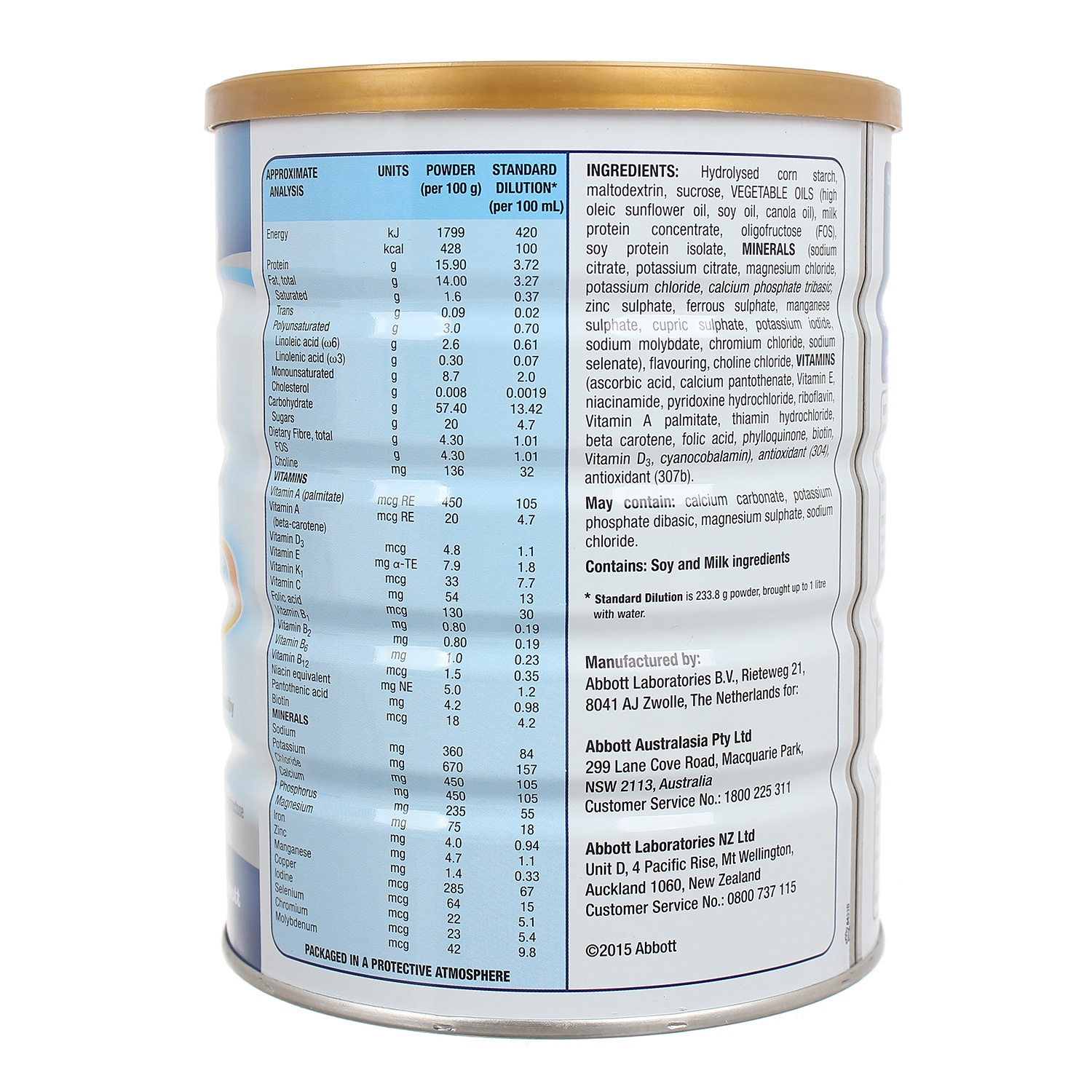 Sữa bột Ensure Úc 850g hình 2