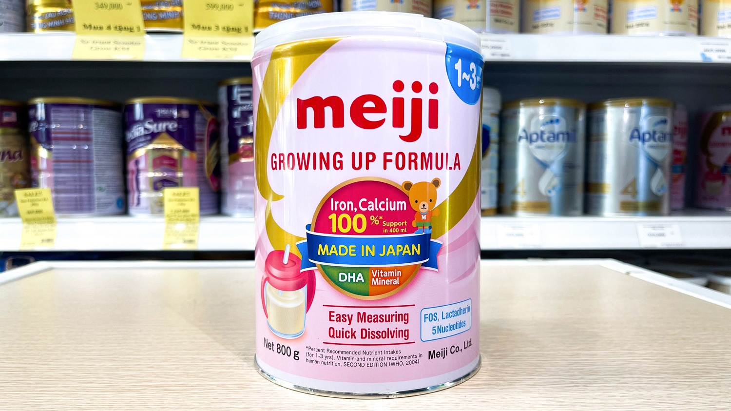 sữa meiji growing up formula 800g cho bé 1-3 tuổi
