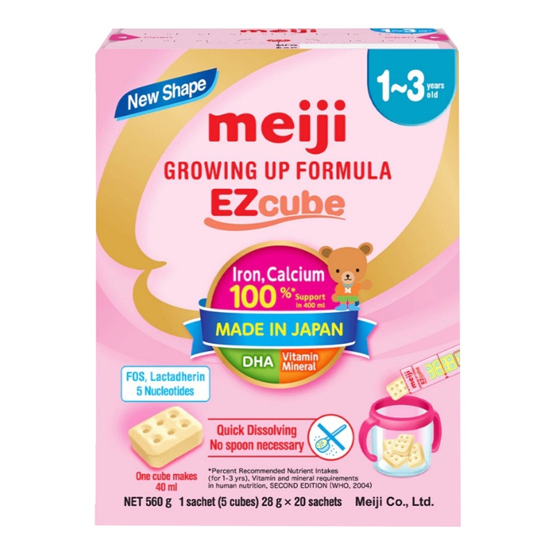 Sữa thanh Meiji EZcube 560g cho bé 1-3 tuổi hình 1