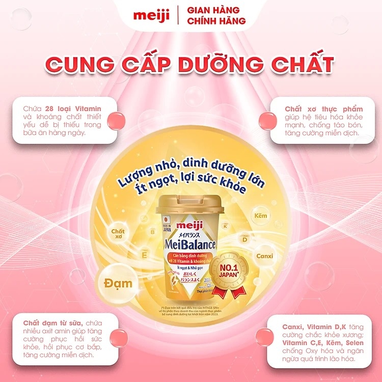 Thực phẩm bổ sung Meiji Meibalance 125ml hình 2