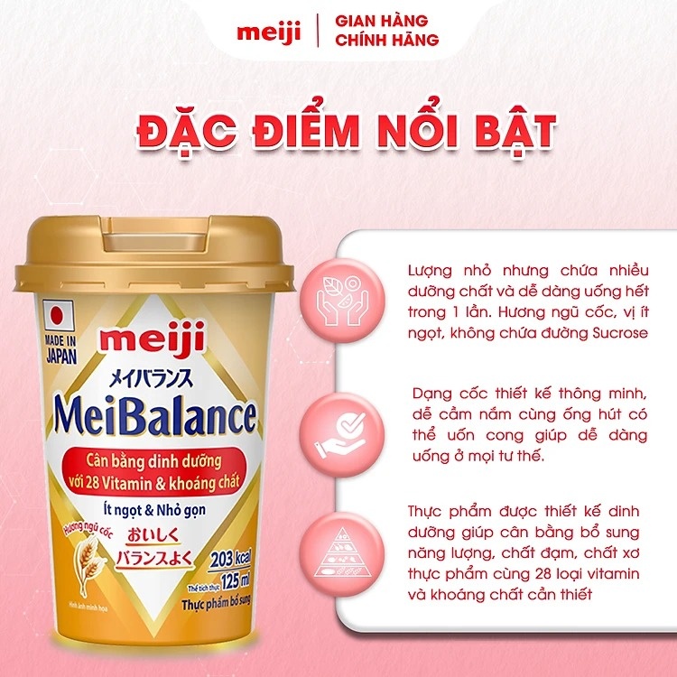 Thực phẩm bổ sung Meiji Meibalance 125ml