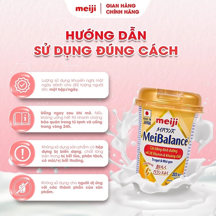 Thực phẩm bổ sung Meiji Meibalance 125ml hình 5