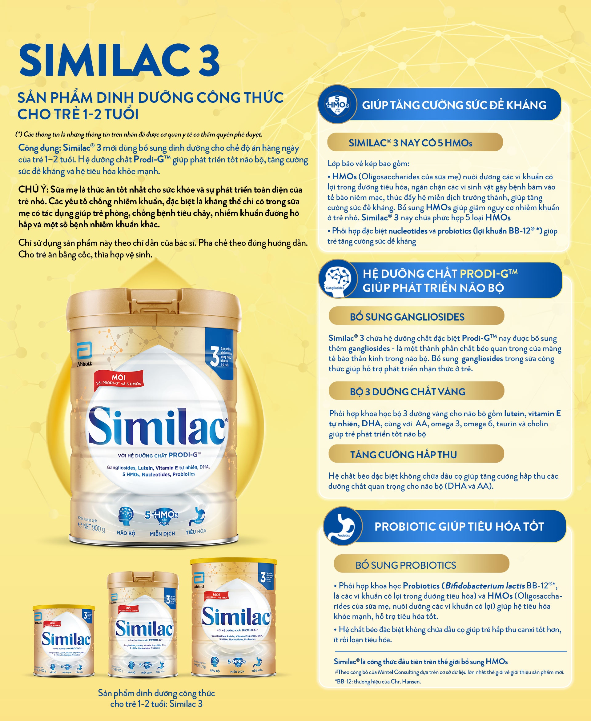 Thành phần dinh dưỡng của sữa Similac 5G số 3
