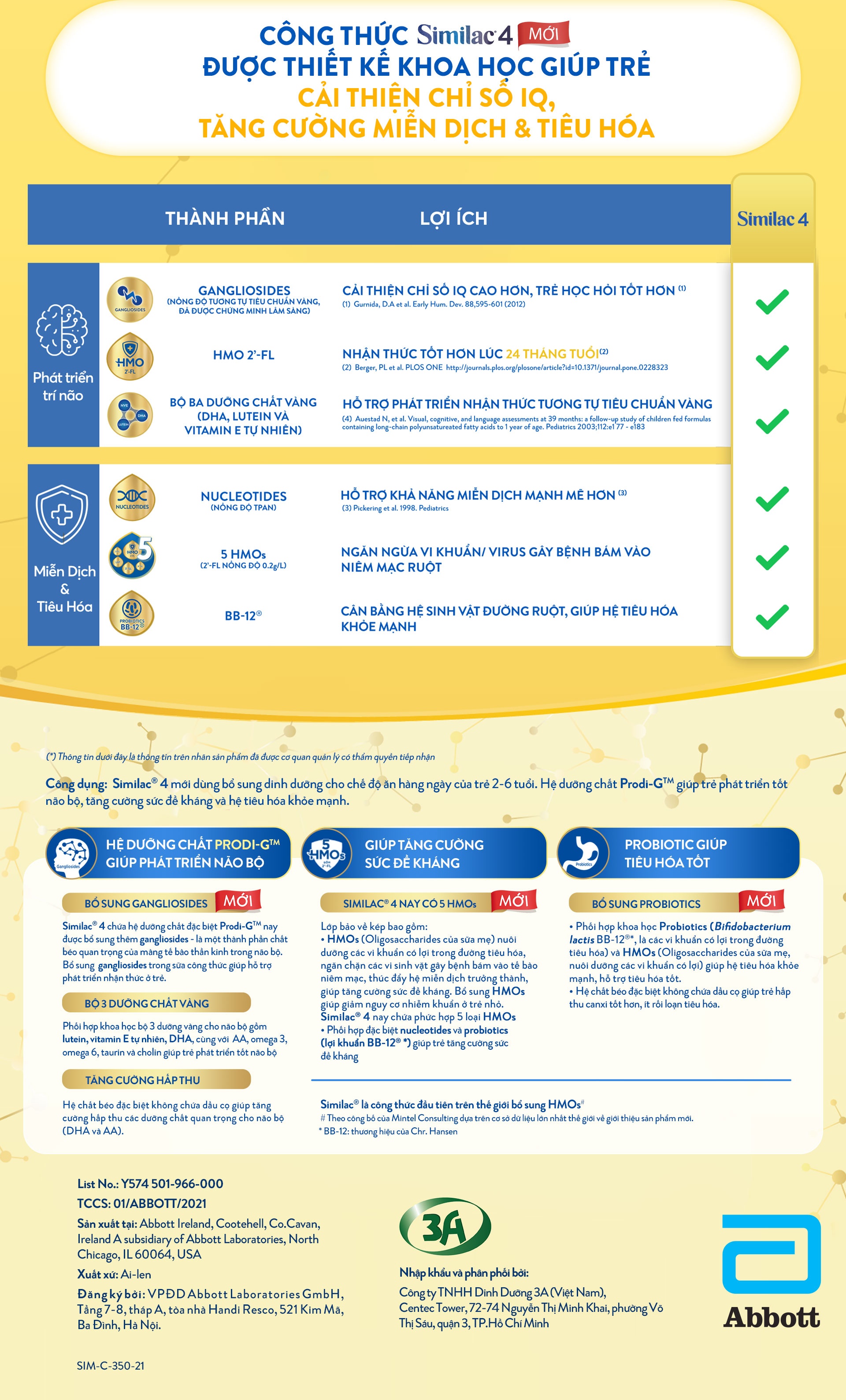Sữa Similac 5G số 4 900g (cho bé 2-6 tuổi) hình 9