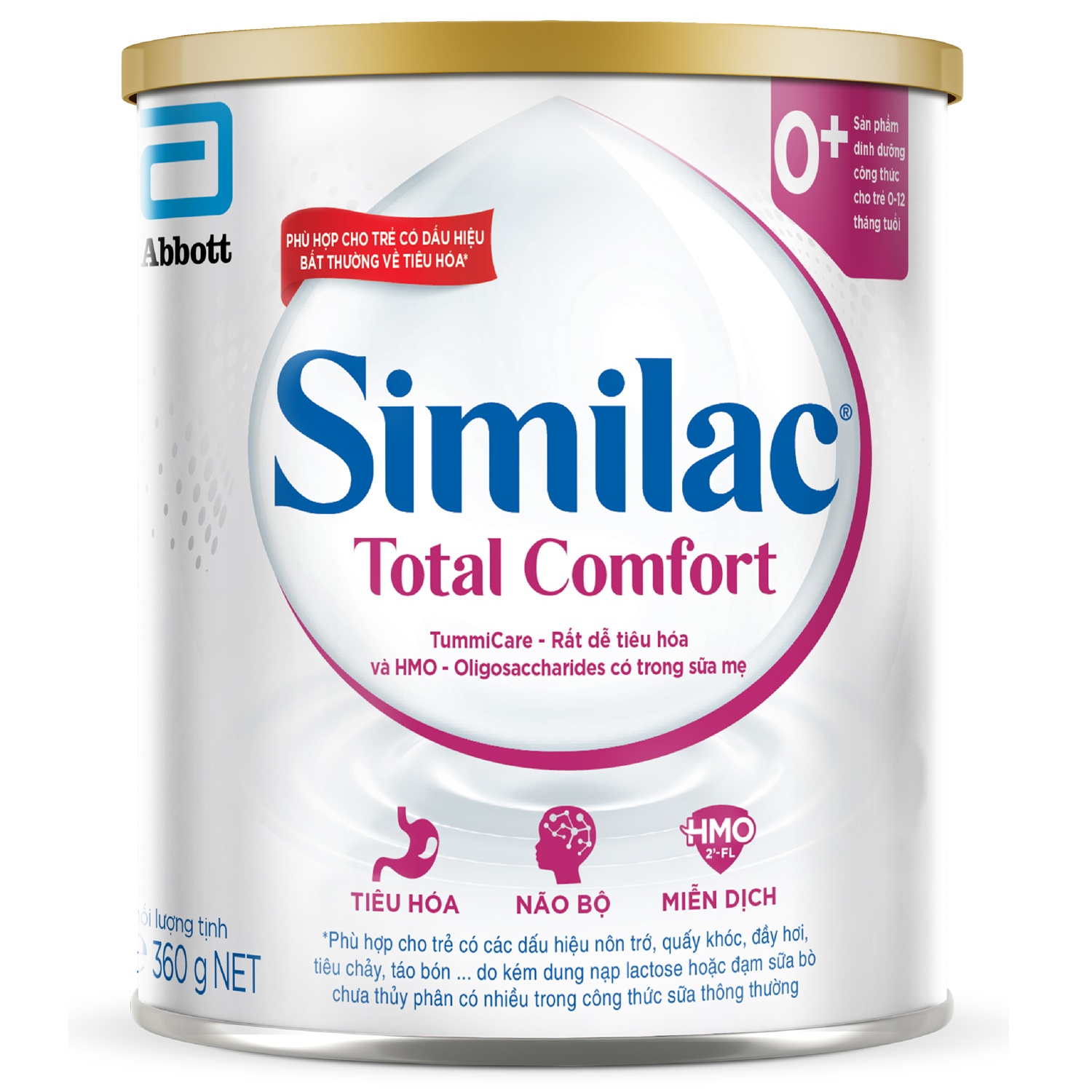 Sữa bột Similac Total Comfort 0+ 360g dành cho trẻ 0-12 tháng 