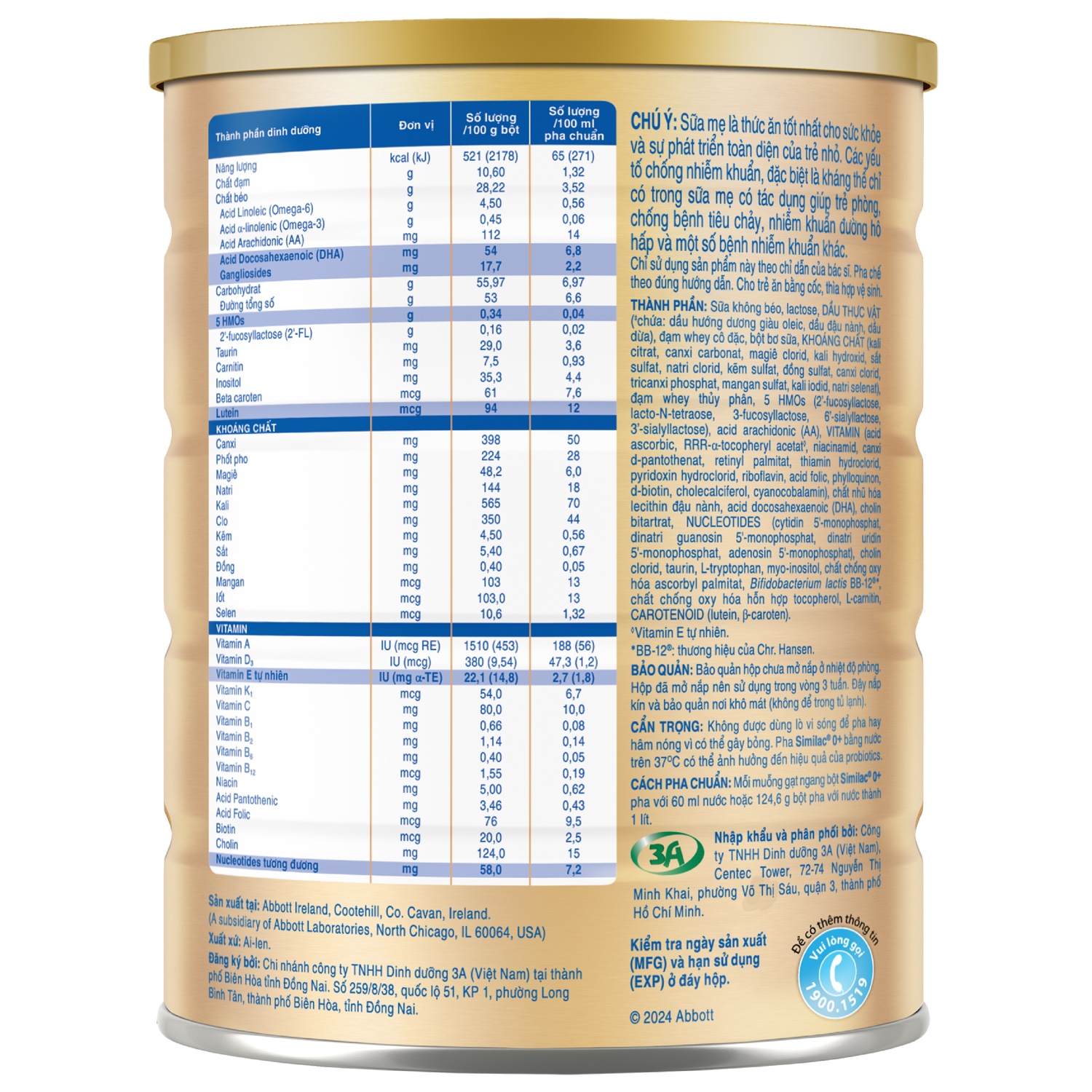 Sữa Similac 5G 0+ 800g hình 2