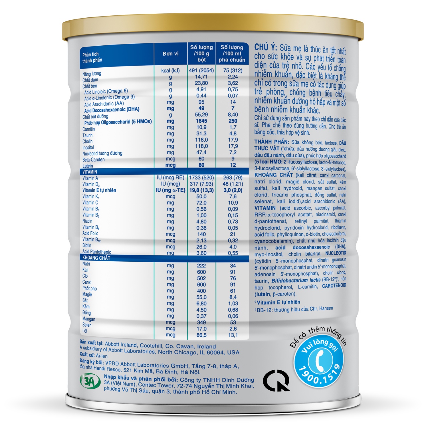 Sữa Similac Total Protection số 2 900g (cho bé 6-12 tháng tuổi)