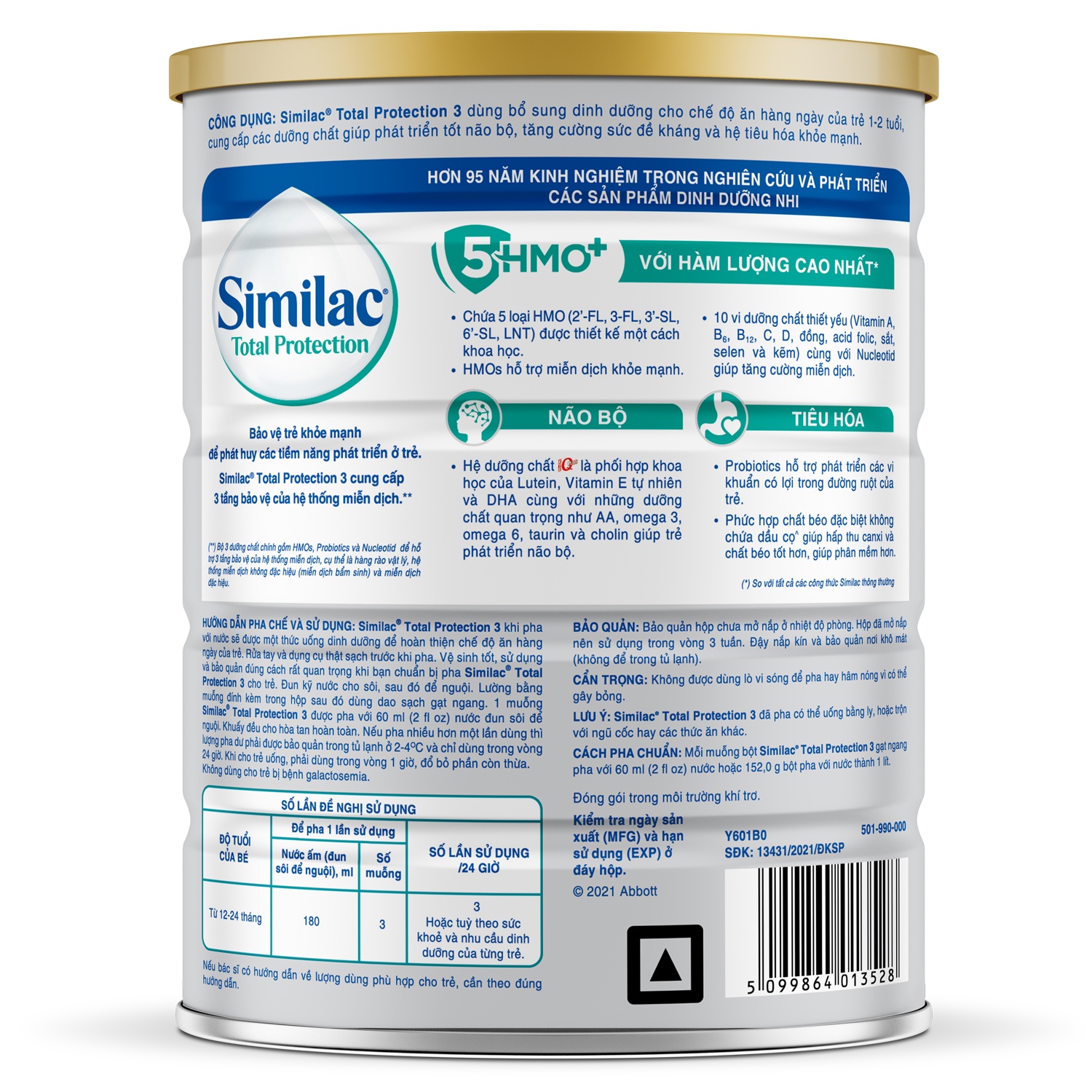 Sữa Similac Total Protection số 3 900g (dành cho bé 1-2 tuổi) hình 4