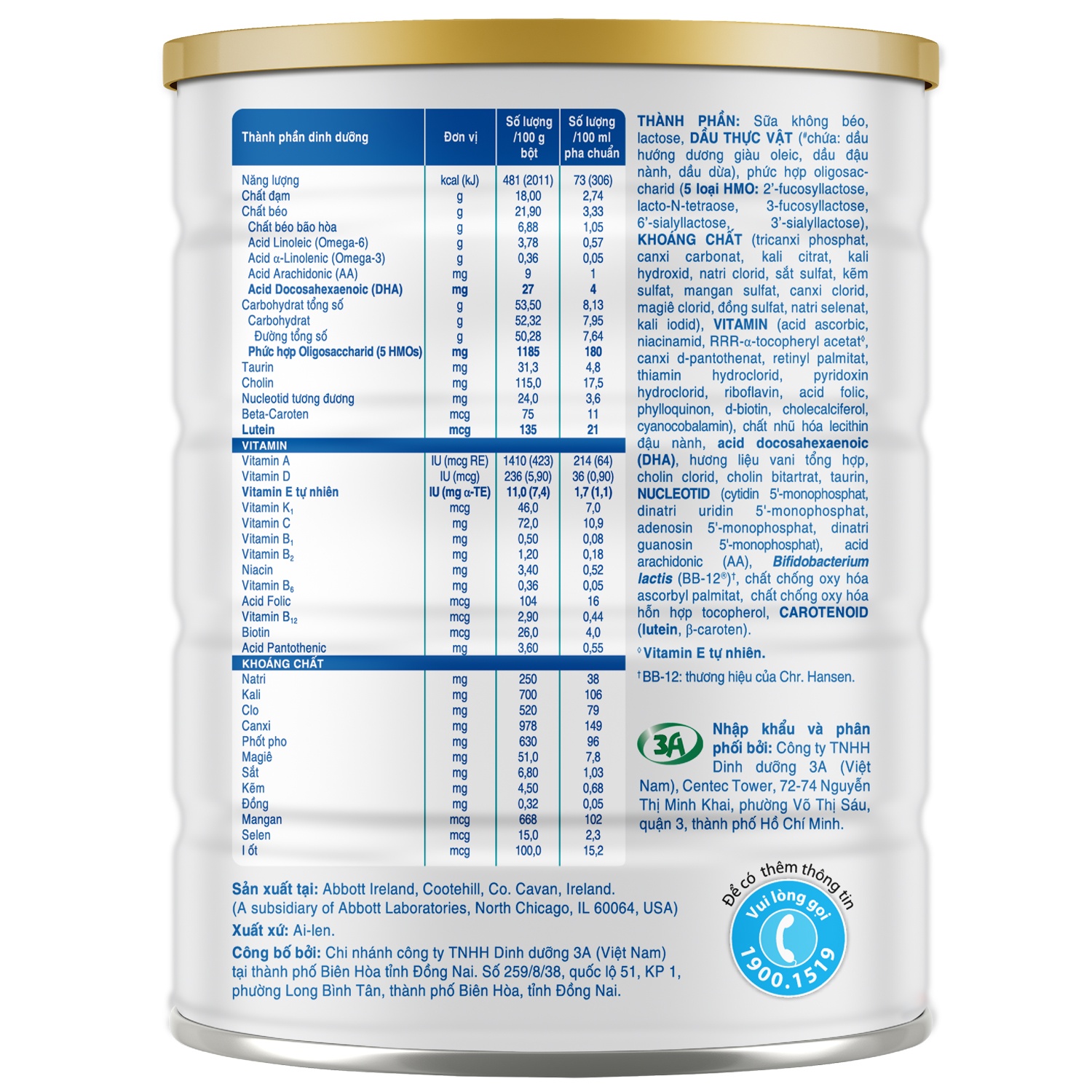Sữa Similac số 2+ Total Protection 850g dành cho bé 2-6 tuổi (Bao bì mới)