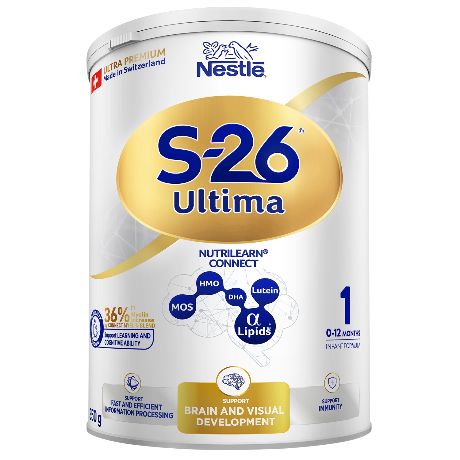 Sữa bột S-26 Ultima 1 350g dành cho bé từ 0-12 tháng tuổi hình 1