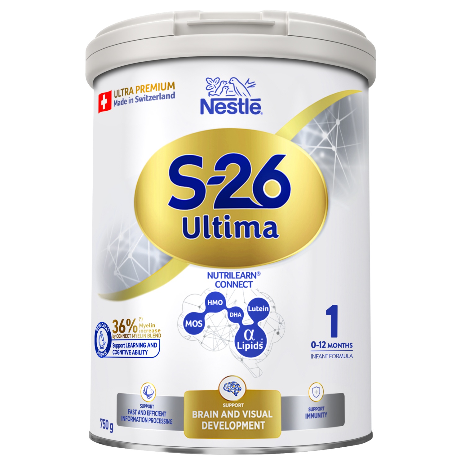 Sữa bột S-26 Ultima 1 750g dành cho bé từ 0-12 tháng tuổi